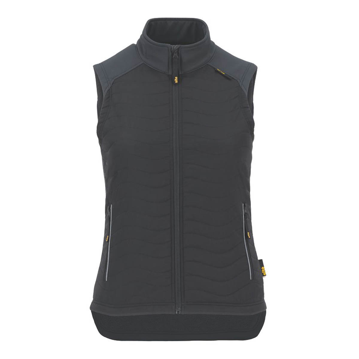 Site Body Warmer Women's Softshell Fleece Black Zipped Water-Repellent Size 14 - Image 1