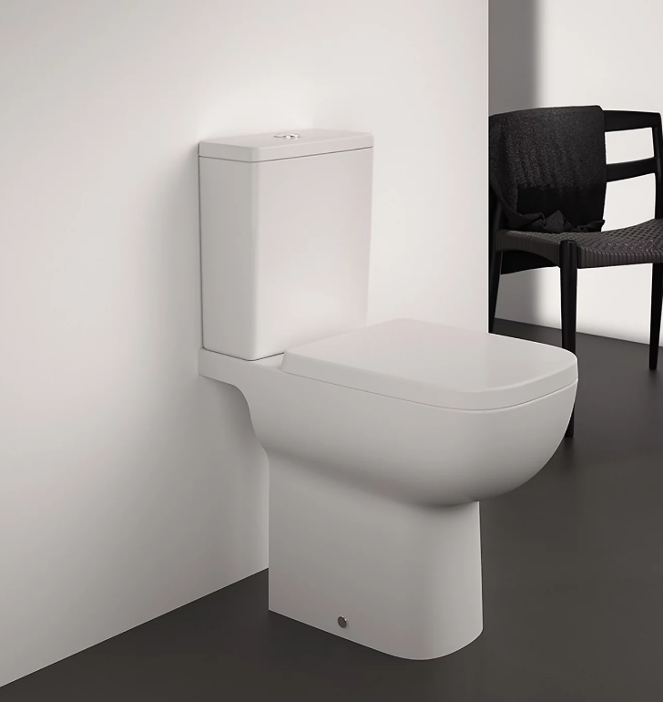 Toilet Seat And Cover White Soft Close Quick Release Duraplast Square Bathroom - Image 4