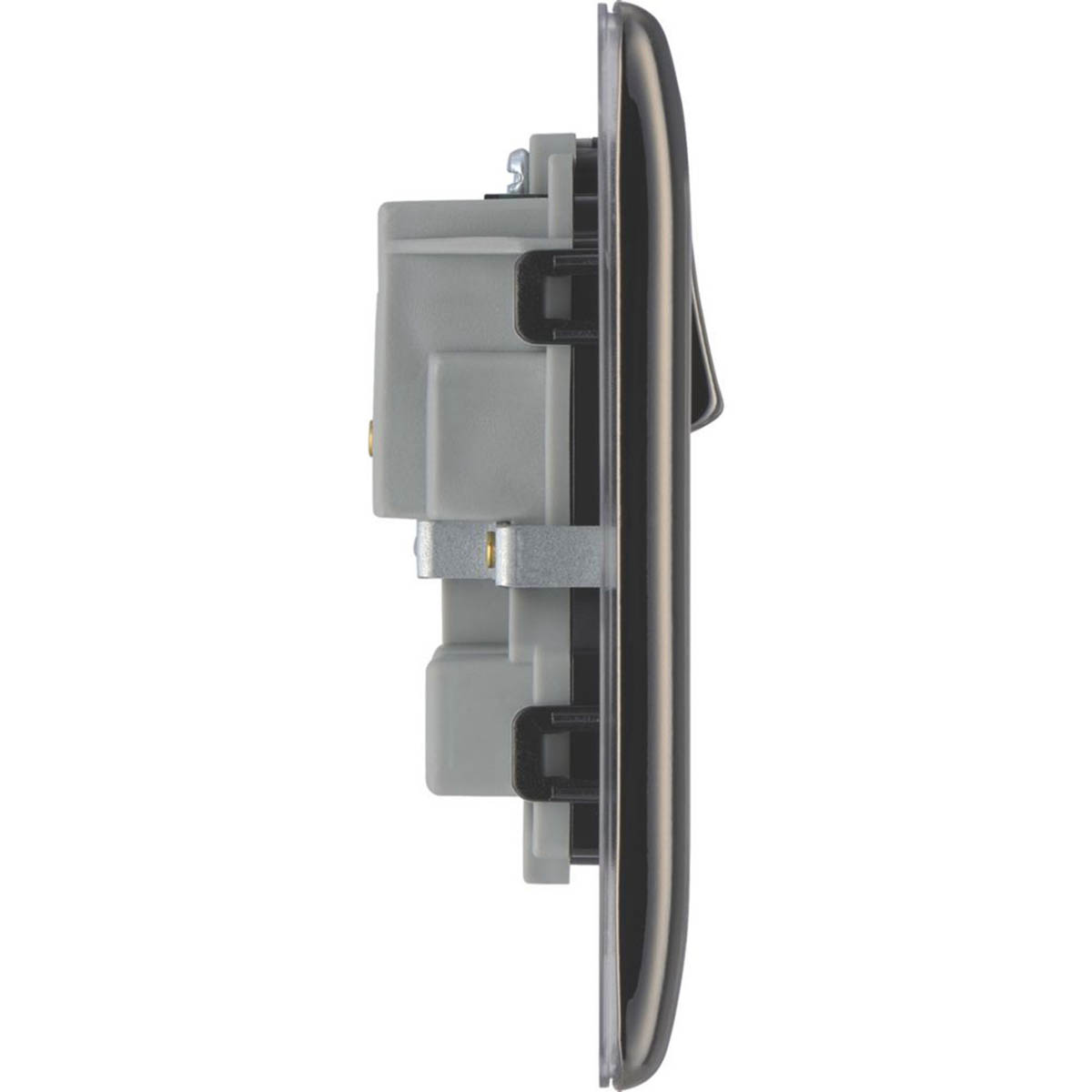 BG Wall Plug Sockets Black Nickel 13A 2 Gang Double Pole Switched Pack Of 5 - Image 2