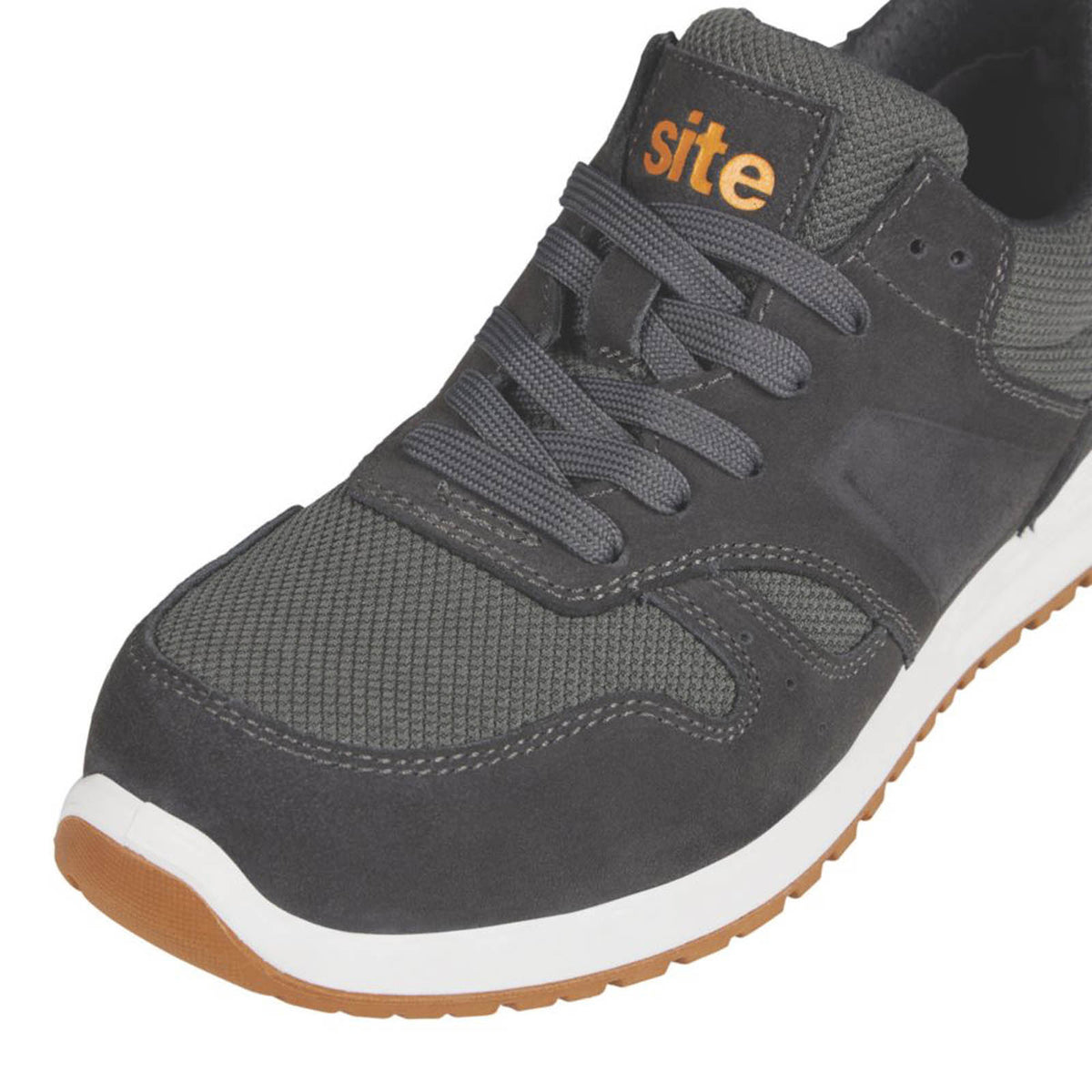 Site Safety Trainers Mens Wide Fit Grey Metal Free Boots Composite Toe Size 10 - Image 3
