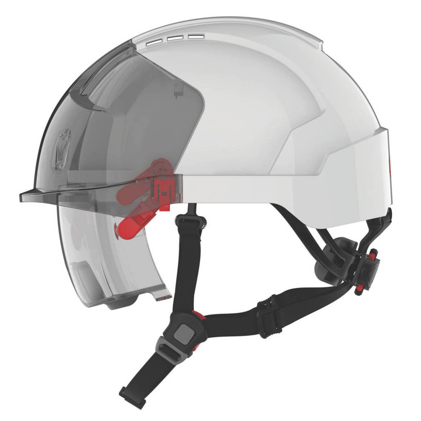 JSP Evo Vistalens Dualswitch Safety Helmet White - Image 2
