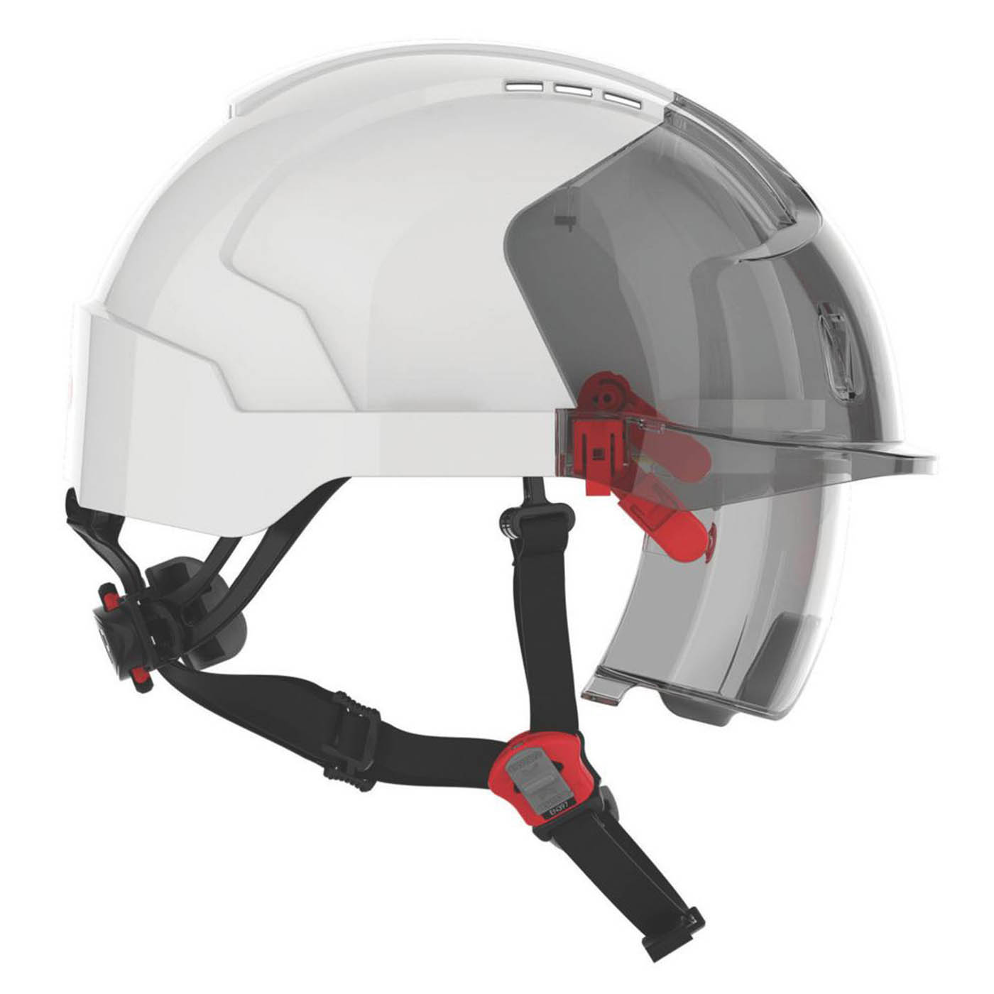 JSP Evo Vistalens Dualswitch Safety Helmet White - Image 3