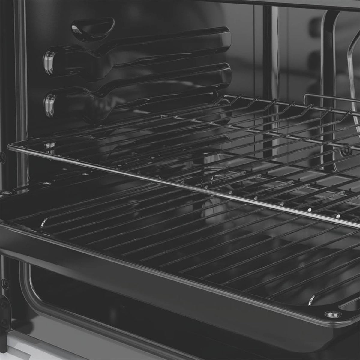 Conventional Oven And 4 Solid Plate Hob White 60cm Freestanding Kitchen - Image 4