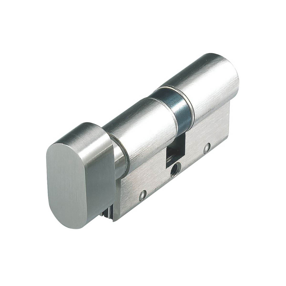 Cisa Euro Cylinder Door Lock Thumbturn 50/50 Matt Nickel 10-Pin Astral S - Image 2