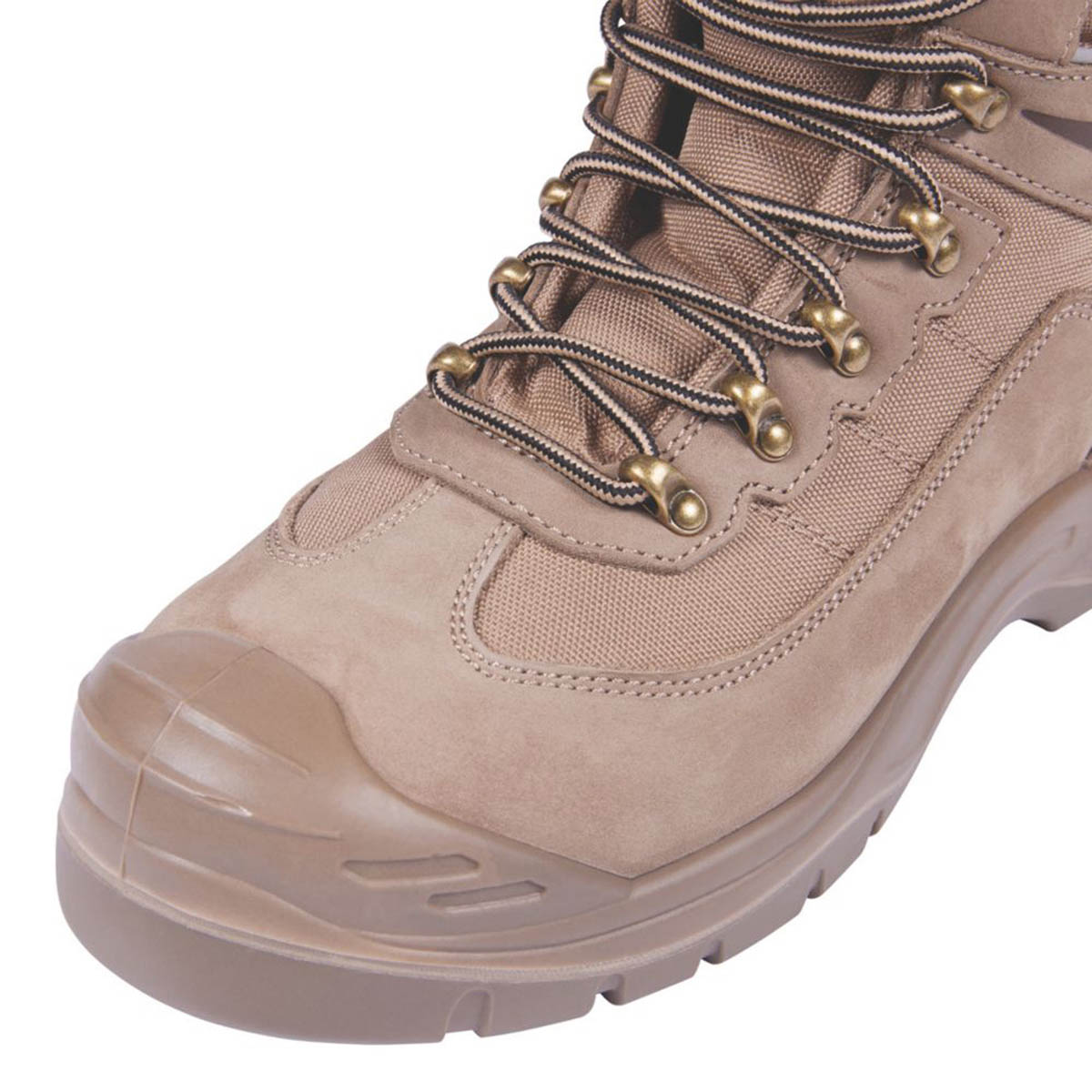 Apache Mens Safety Boots Stone Beige Steel Toe Cap Comfort Ankle Size 10 - Image 6