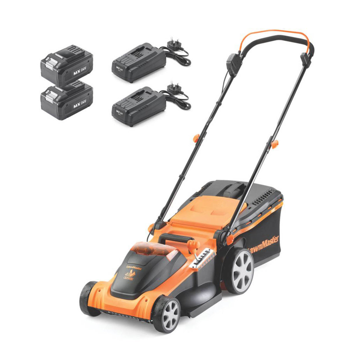 LawnMaster Lawn Mower Cordless 18V 2x4.0Ah CLMF4841E-1-01 Rotary 41cm Cutter - Image 1