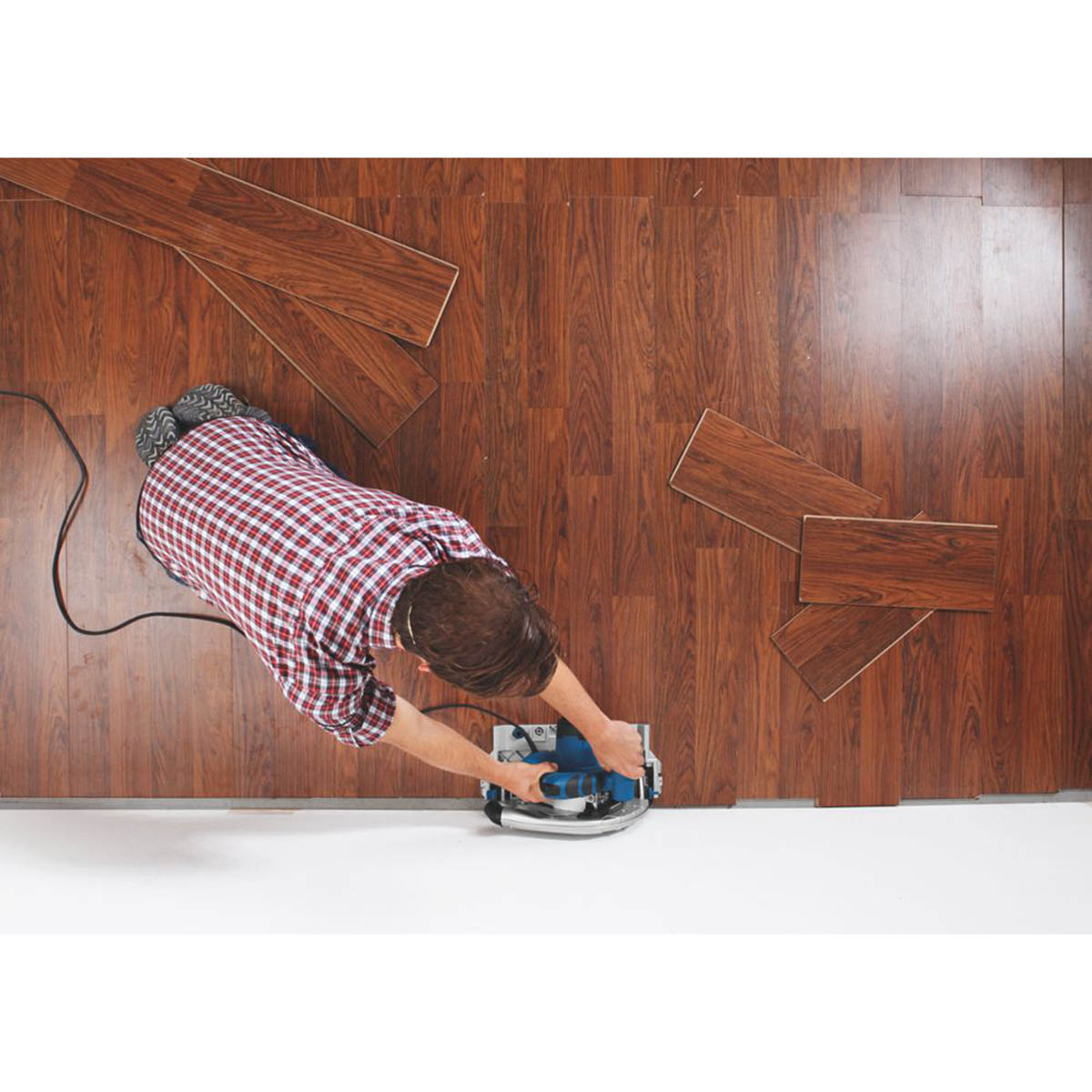 Scheppach Electric Plunge Saw PL75 210mm For Wood Metal Plastic Flooring 1600W - Image 3