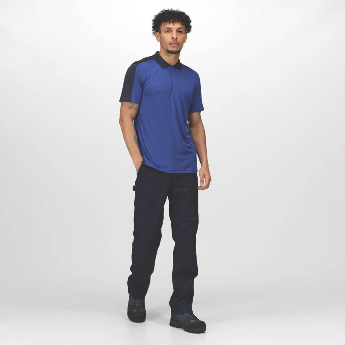 Regatta Work Trousers Mens Pro Cargo Classic Fit Navy Multi Pockets 30W 29L - Image 5