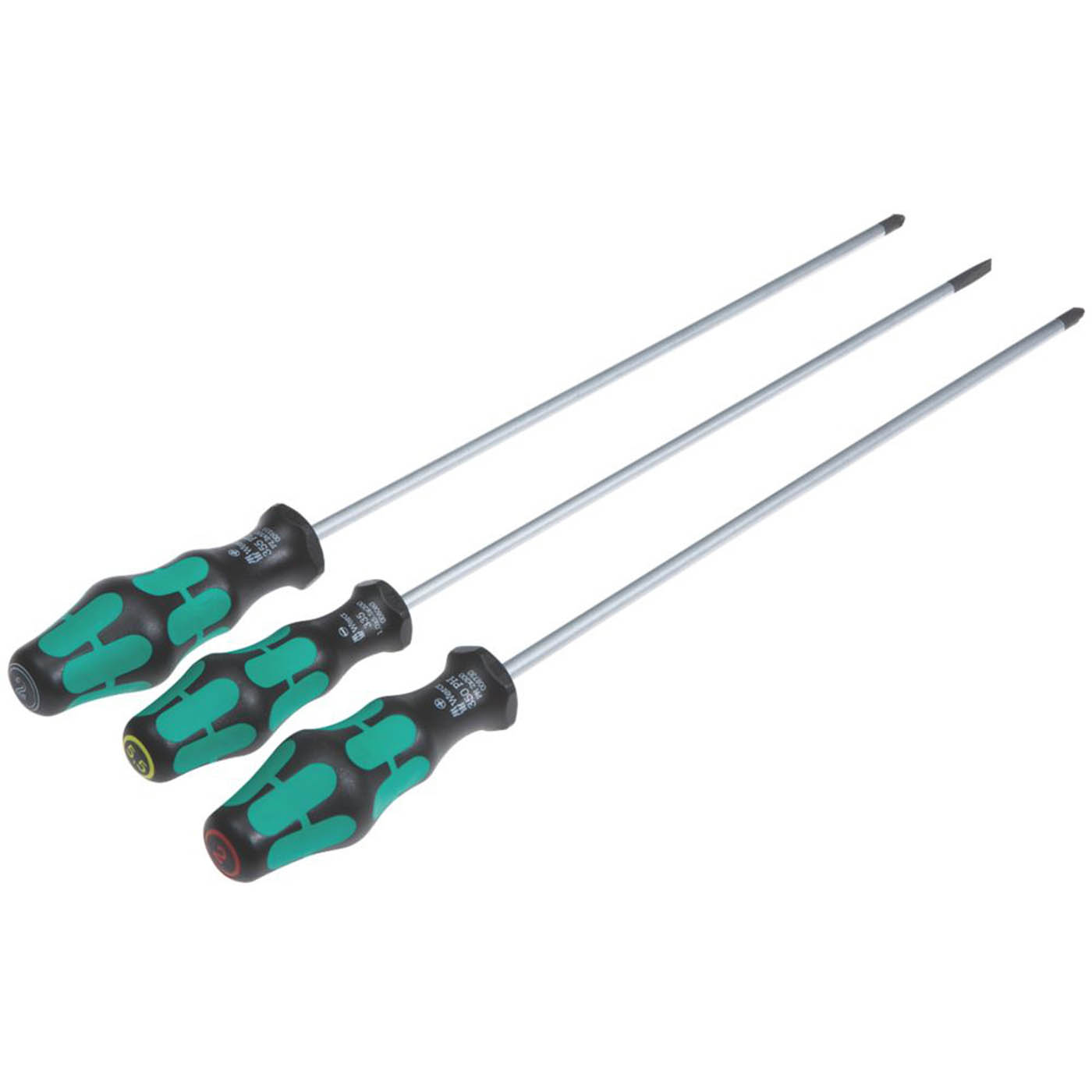 Wera Screwdriver Set Kraftform Plus Mixed Long Reach Kraftform Plus 3 Pieces - Image 1