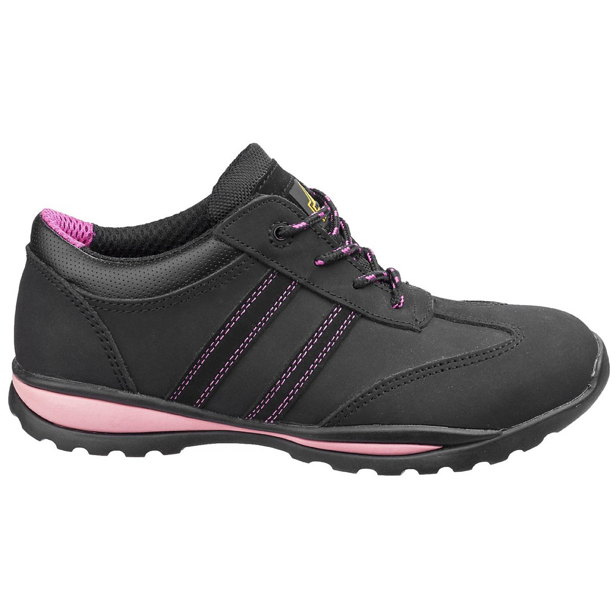 Amblers Safety Trainers Womens Standard Fit Black Pink Boots Steel Toe Size 7 - Image 4