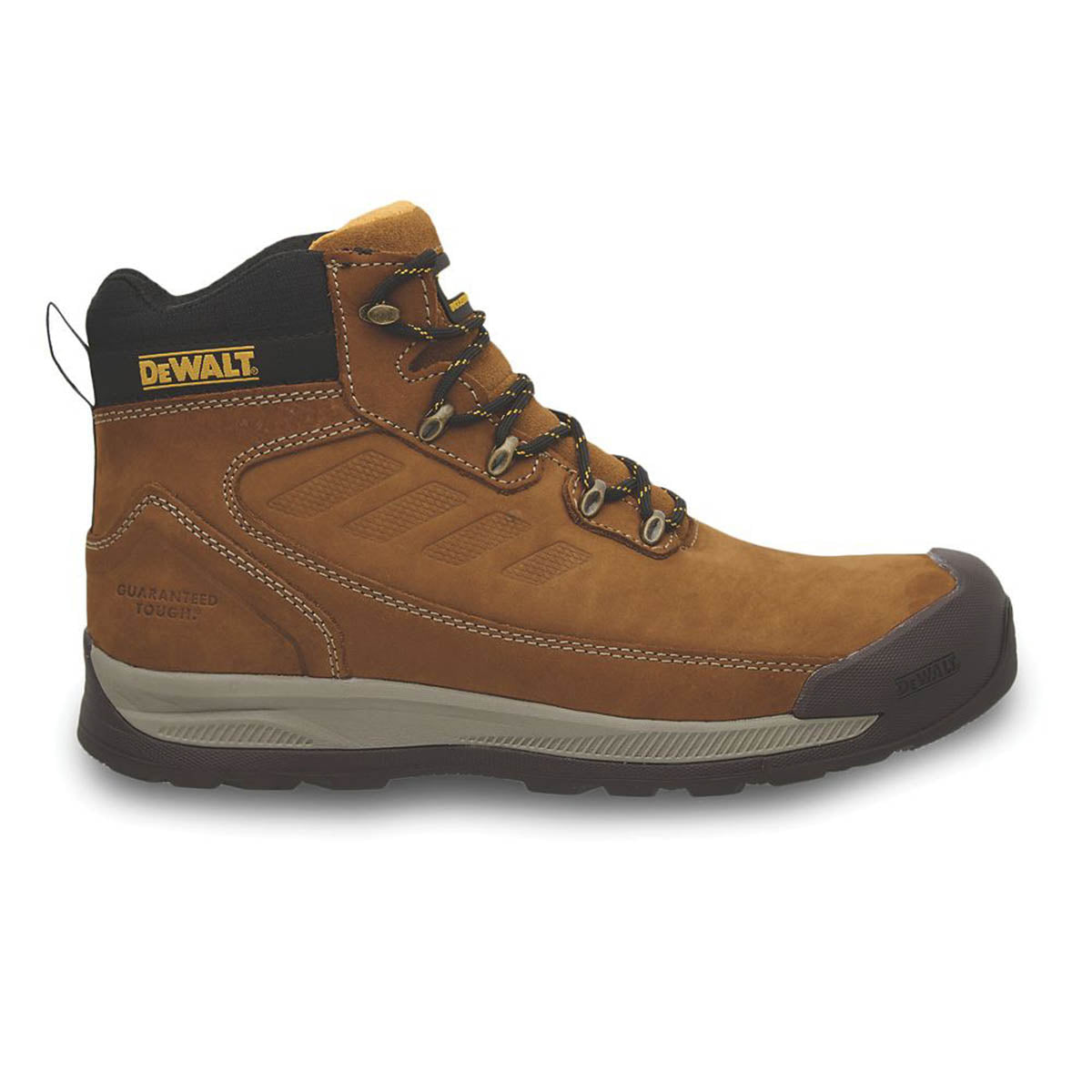 DeWalt Safety Boots Mens Standard Fit Brown Leather Work Shoes Steel Toe Size 12 - Image 3
