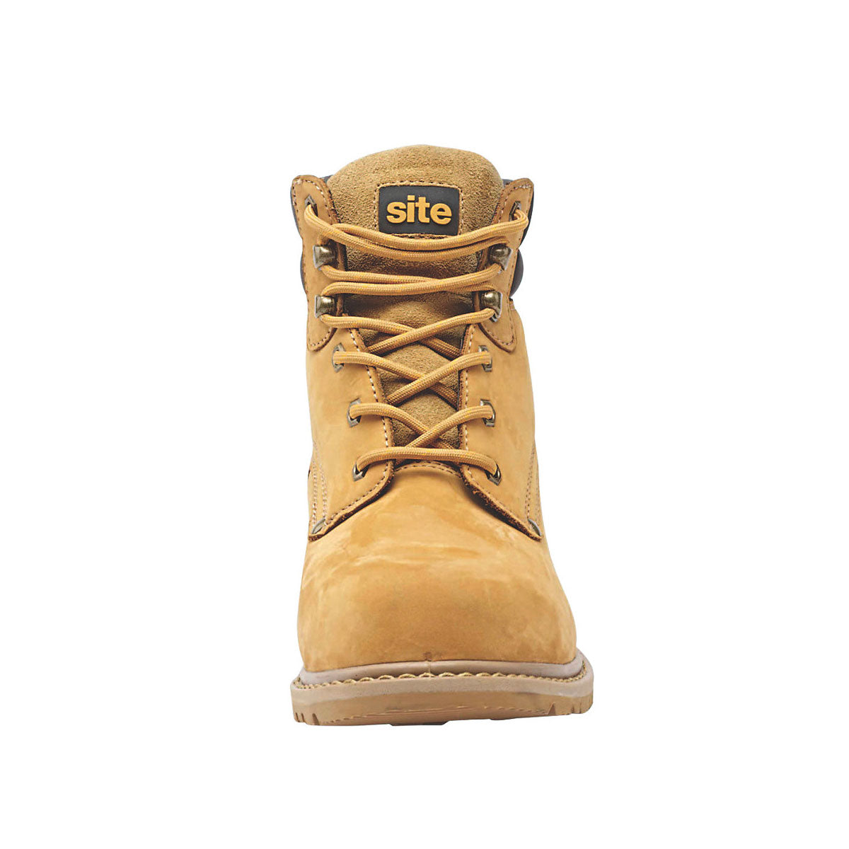 Site Safety Boots Mens Wide Fit Tan Leather Waterproof Shoes Steel Toe Size 11 - Image 4