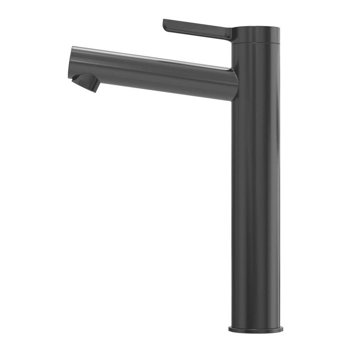 Swirl Bathroom Basin Tap Mono Mixer Titanium 250mm Single Lever Modern Faucet - Image 2
