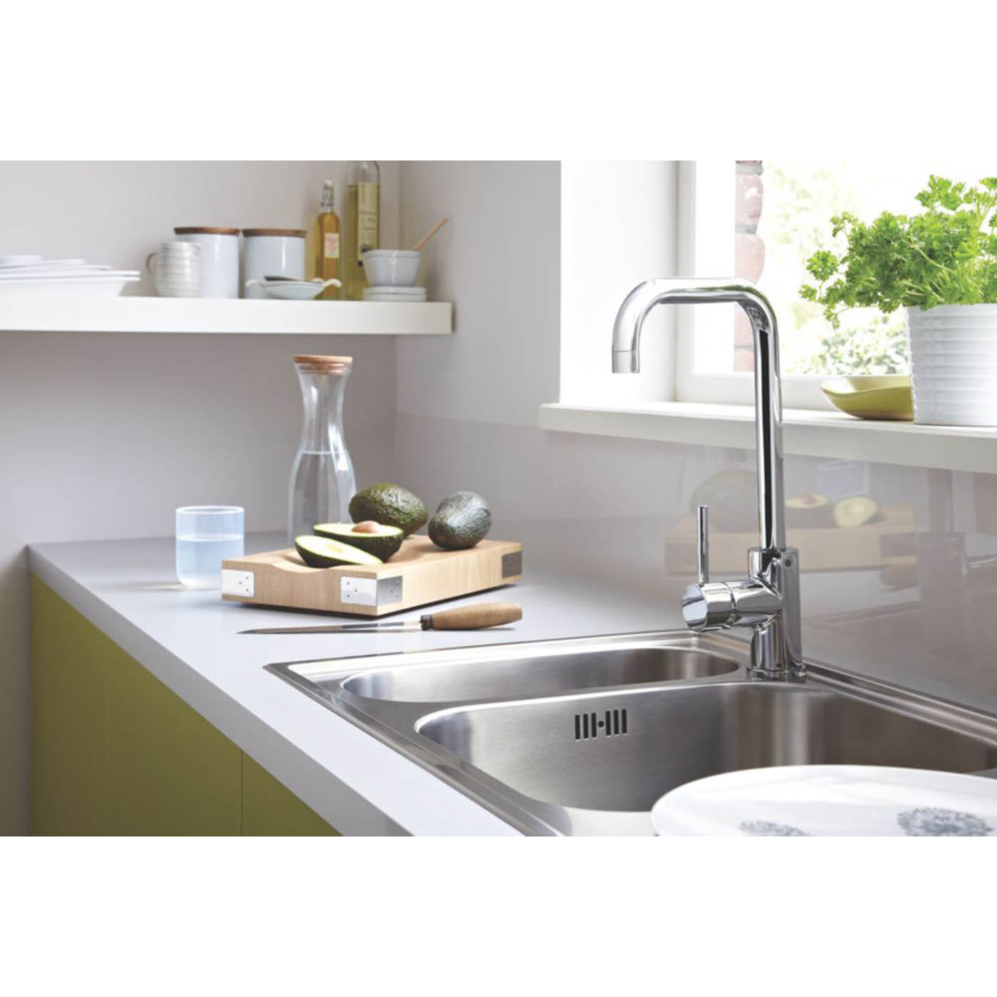 Bristan Lemon Mono Mixer Kitchen Tap Chrome - Image 3