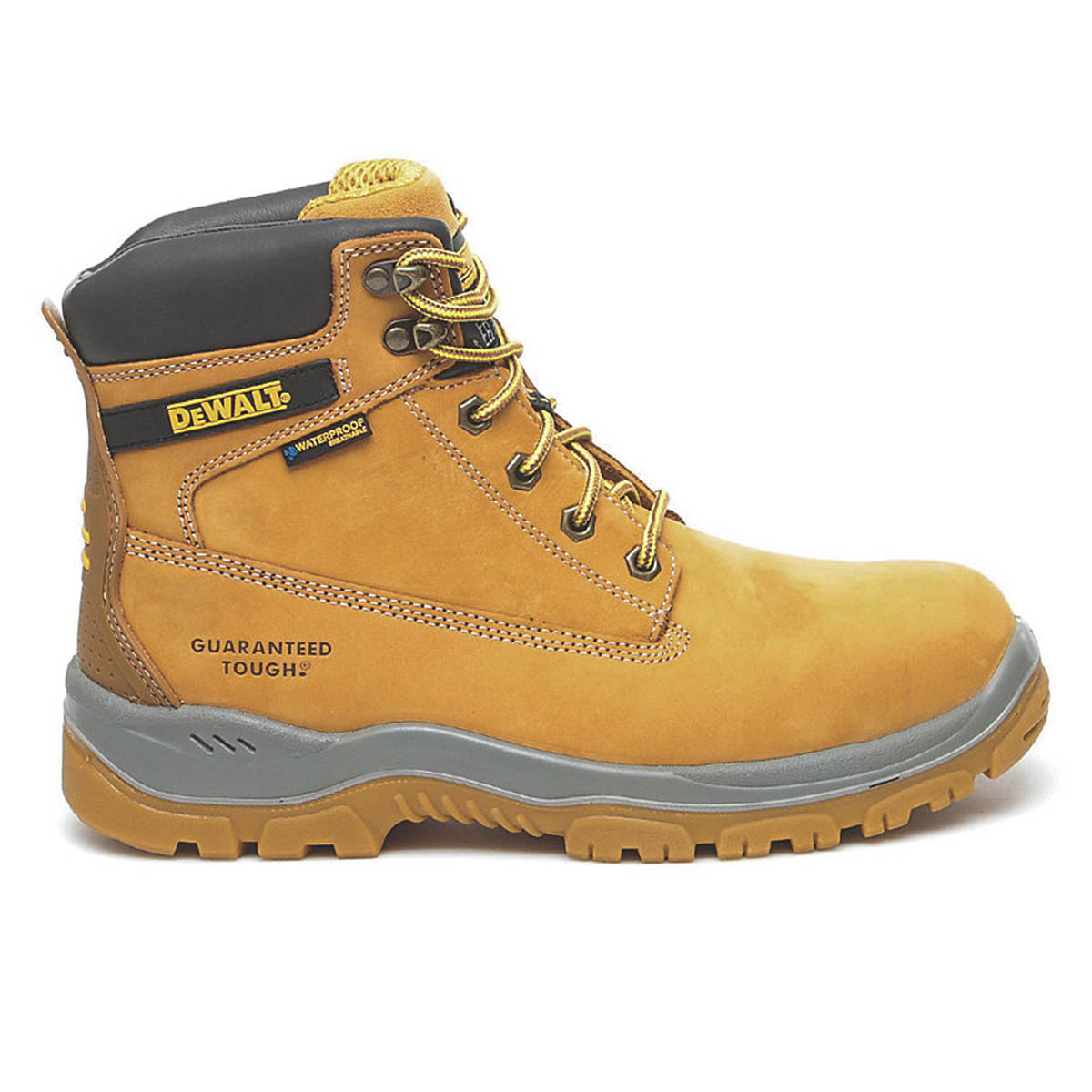 DeWalt Safety Boots Mens Wide Fit Honey Waterproof Work Shoes Steel Toe Size 10 - Image 2