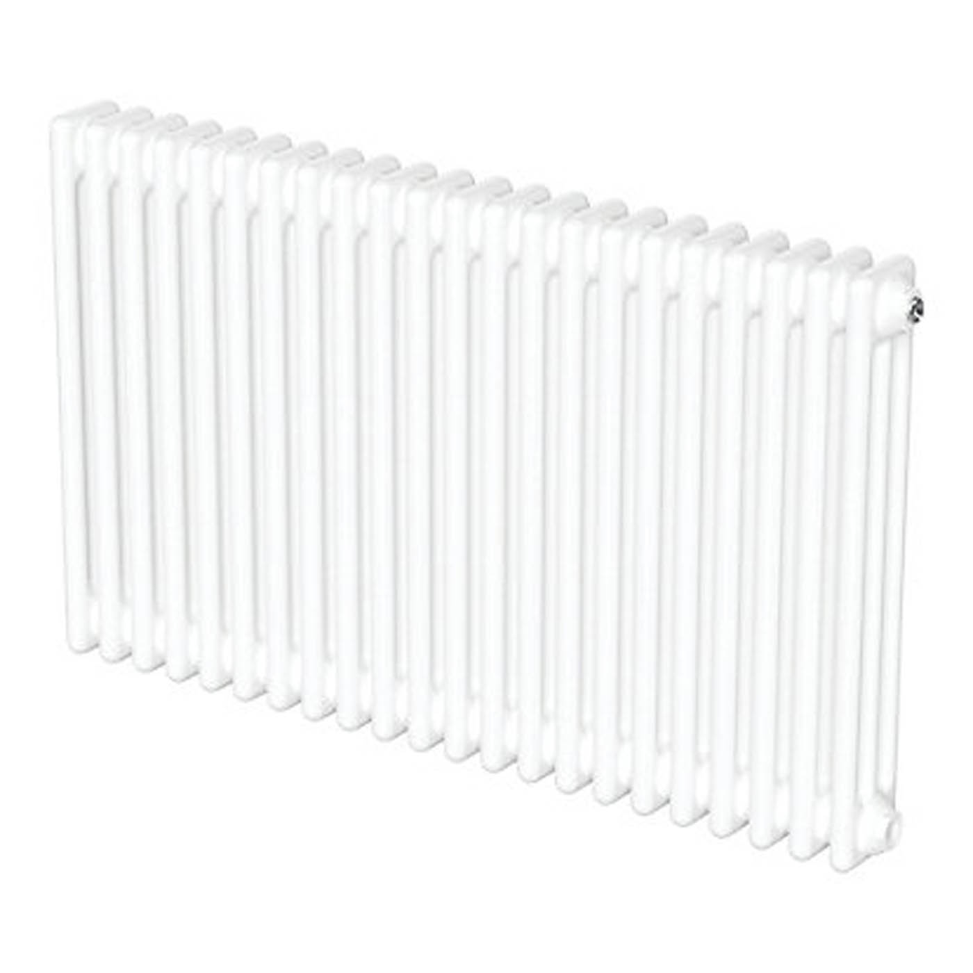 Flomasta 600mm x 1010mm 4366BTU White Horizontal 3 Column Radiator - Image 1