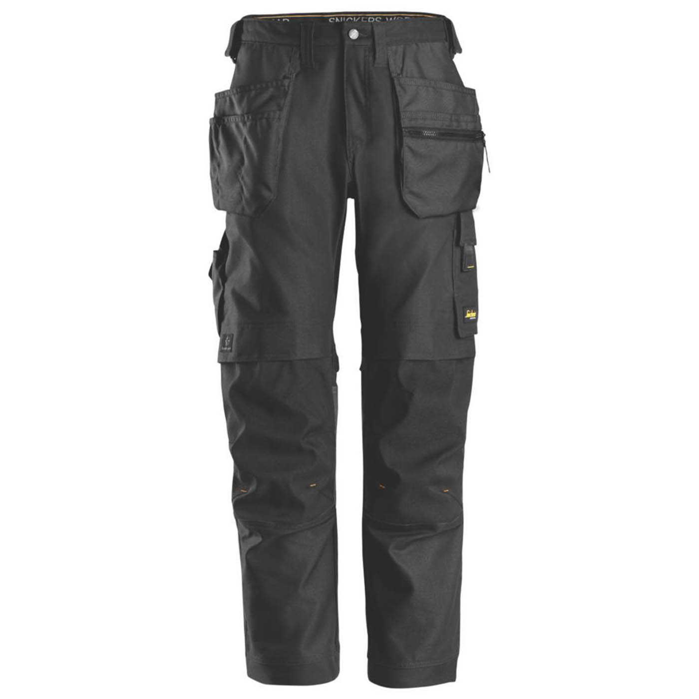 Snickers Work Trousers Mens 6224 Regular Fit Black Multi Pockets Cargo 33W 30L - Image 1