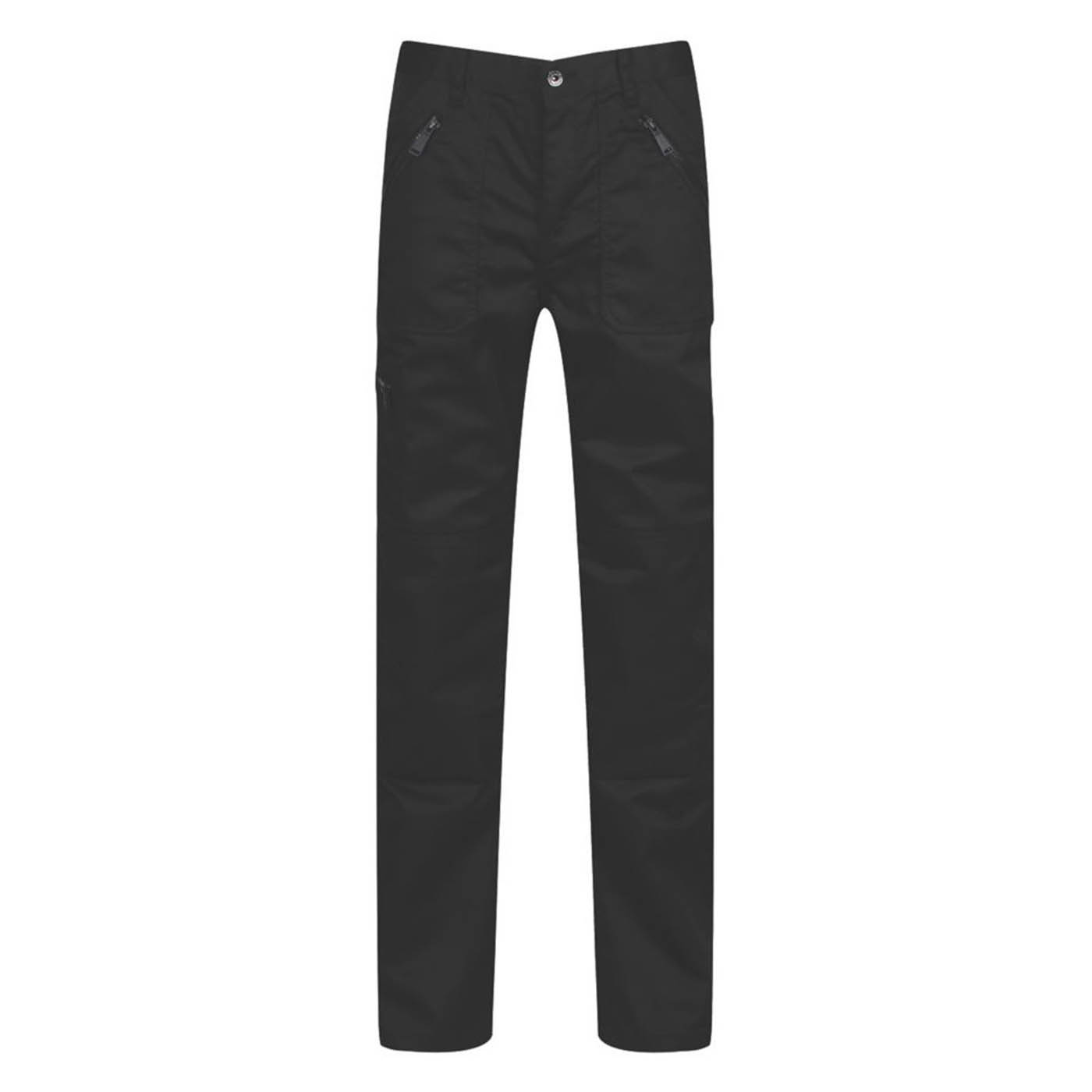 Regatta Work Trousers Mens Pro Action Classic Fit Black Multi Pockets 36W 31L - Image 1