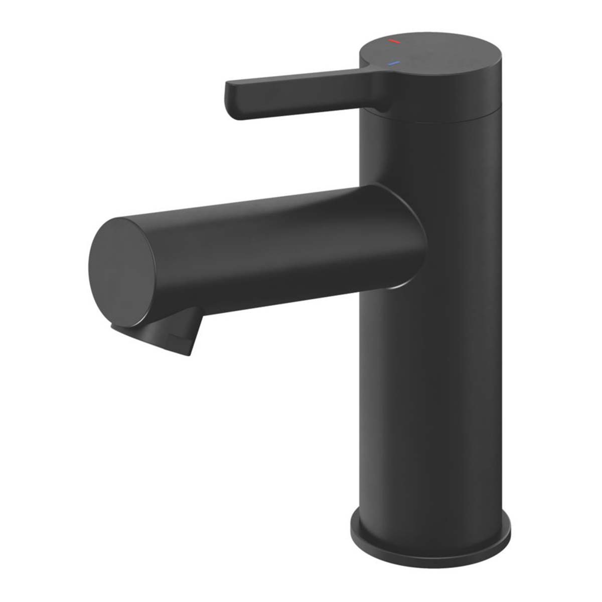 Swirl Bathroom Basin Tap Mono Mixer Black Single Lever Waste Modern Faucet - Image 1