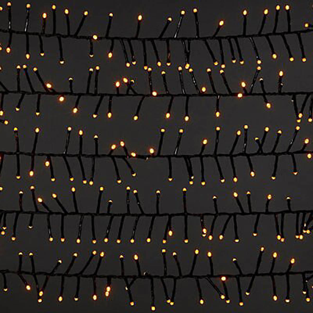 LED Christmas String Lights Cluster 2000 Warm White Timer Indoor Outdoor(L)37.5 m - Image 3
