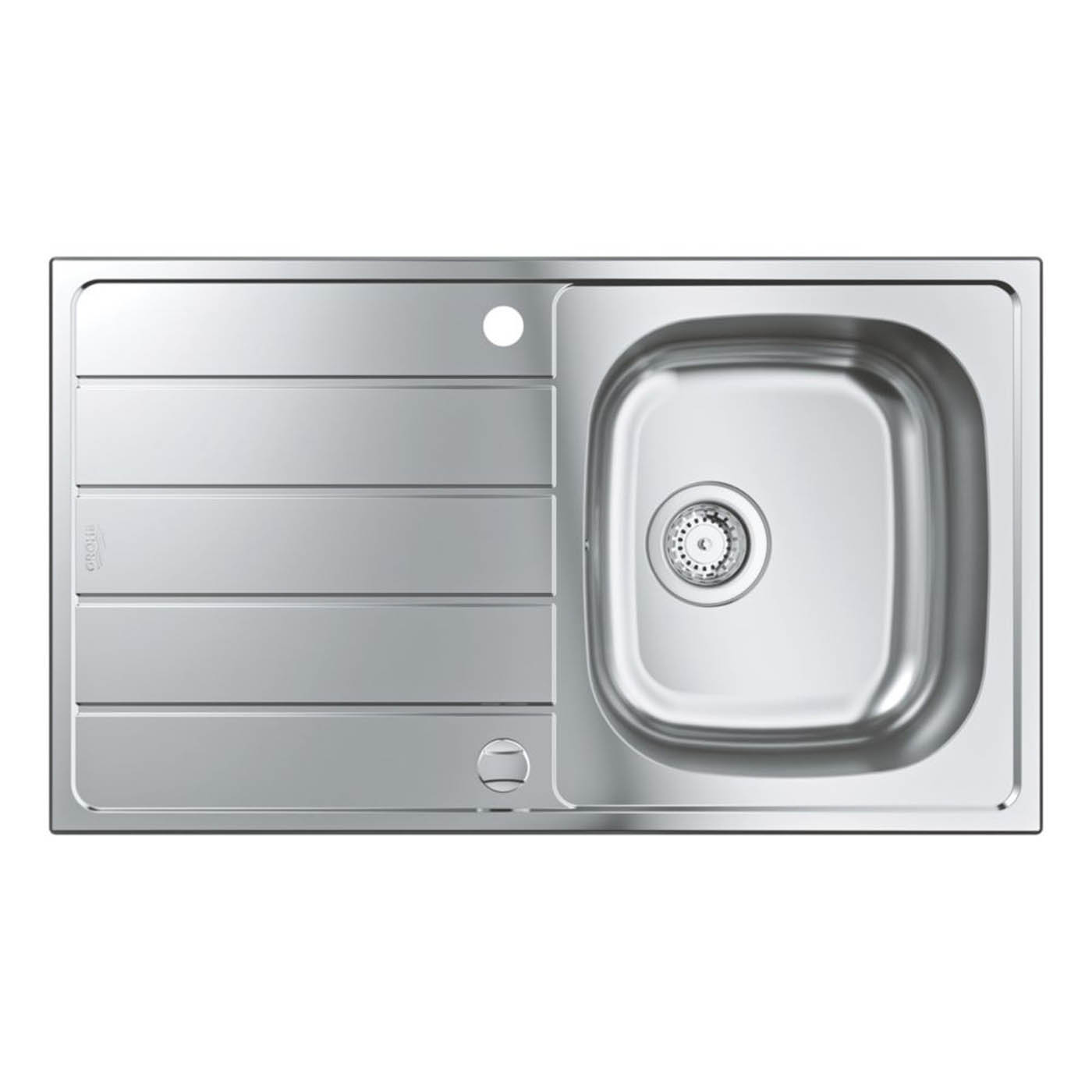 Grohe Kitchen Sink Inset K200 1 Bowl Stainless Steel Reversible 860 x 500mm - Image 3
