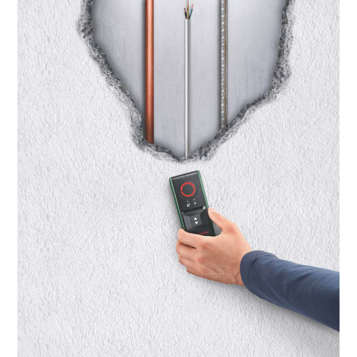 Bosch Wall Scanner Truvo Live Wire Metal Pipe Detector Finder Audible Alarm - Image 4
