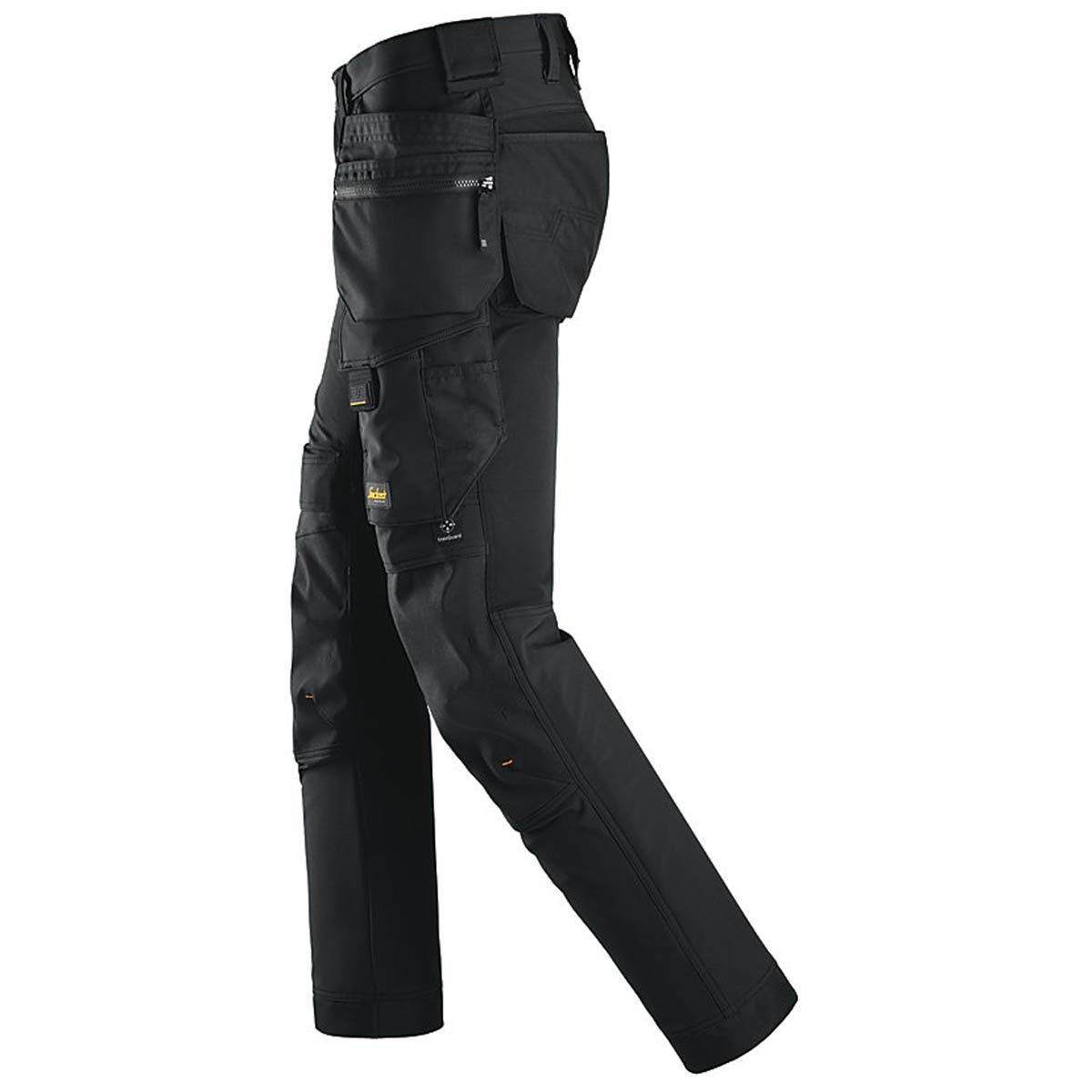 Mens Work Trousers Shell Stretch HP Black Slim Fit Pockets Windproof W33 L32 - Image 4