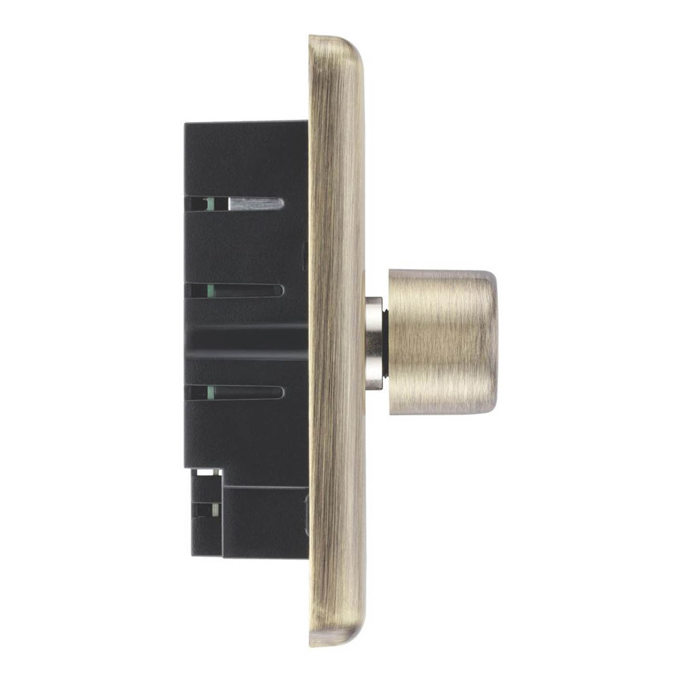 LAP Dimmer Switch 2 Gang 2 Way LED Brushed Antique Brass Soft Start Adjustable - Image 4
