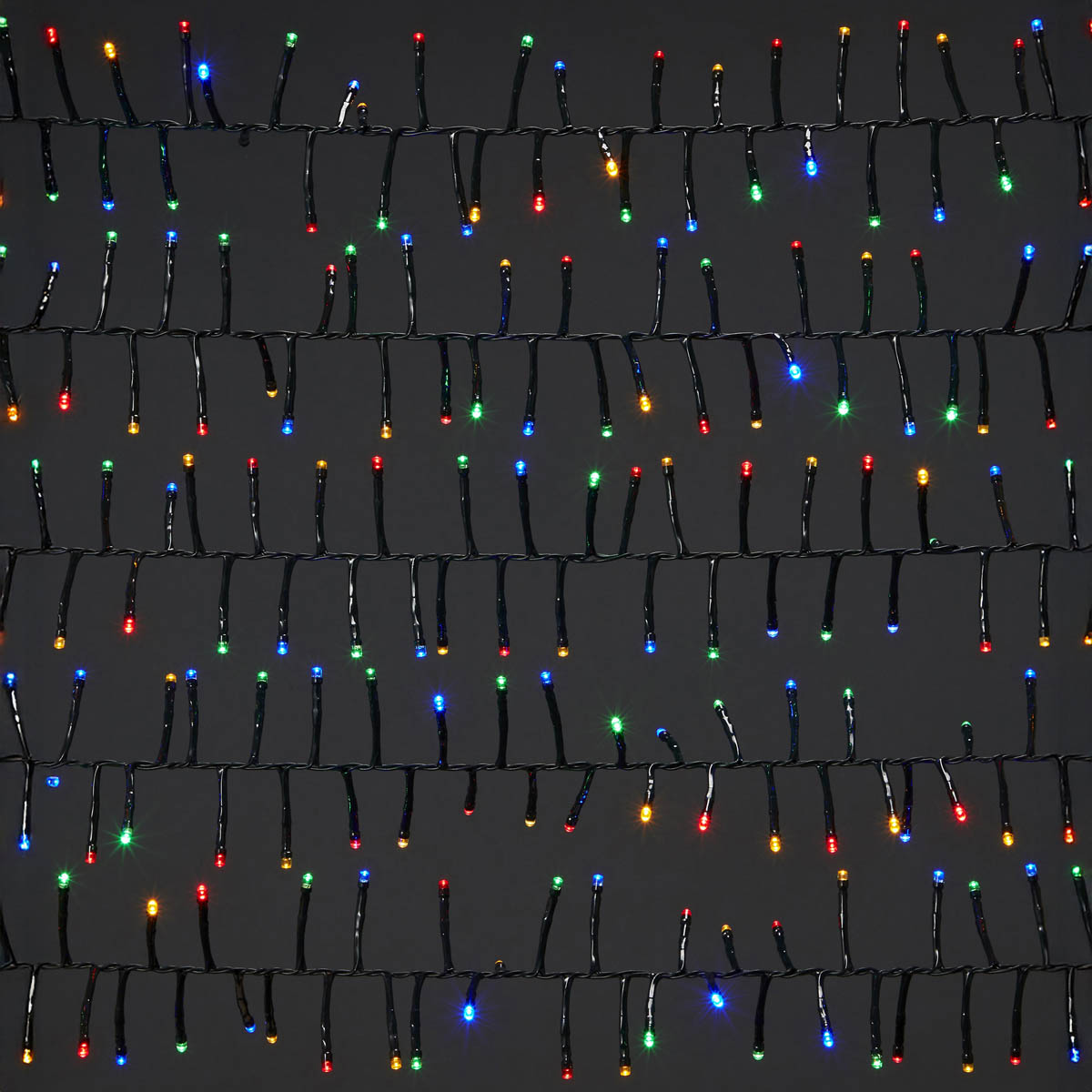 186 LED Christmas String Lights 1000 Multicolour Cluster Timer Indoor 25m - Image 3