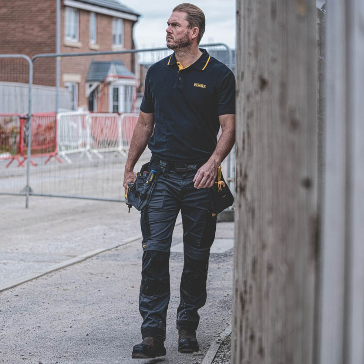 DeWalt Work Trousers Mens Slim Fit Charcoal Grey Stretch Multi Pockets 36"W 29"L - Image 5