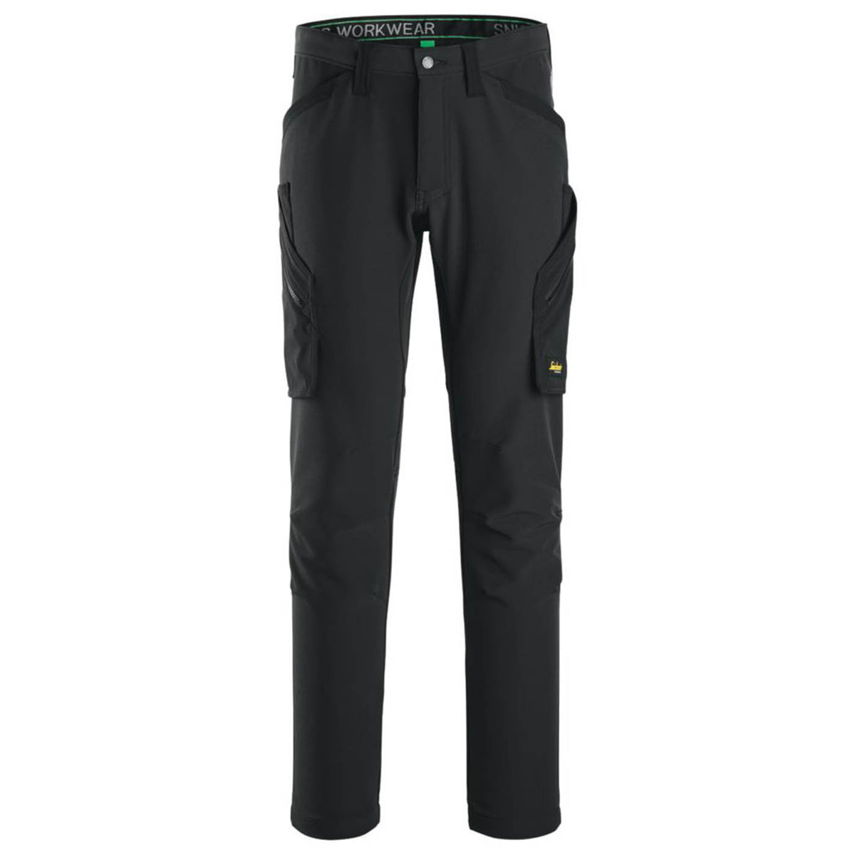 Snickers Work Trousers Mens Slim Fit Black Stretch Multi Pockets Cargo 35W 30L - Image 1