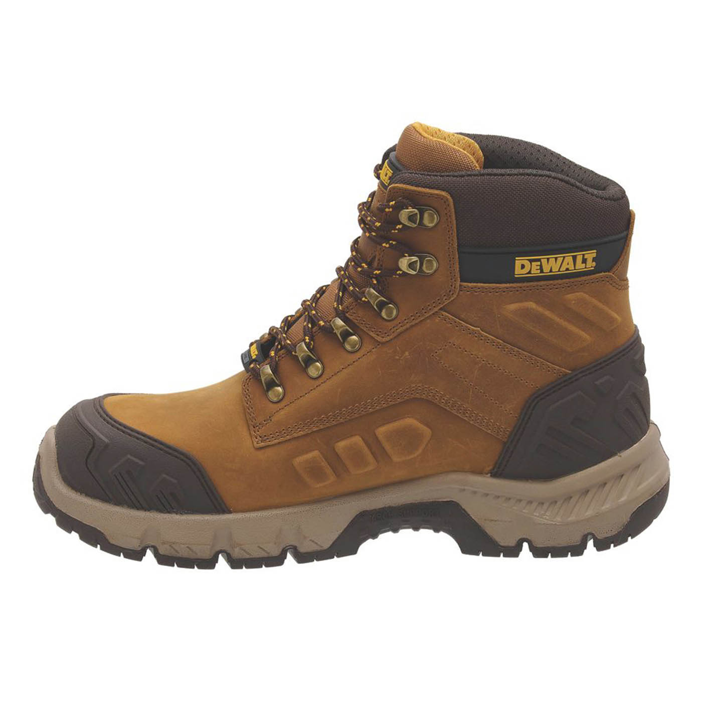 DeWalt Safety Boot Mens Wide Fit Brown Leather Waterproof Steel Toe Size 11 - Image 2
