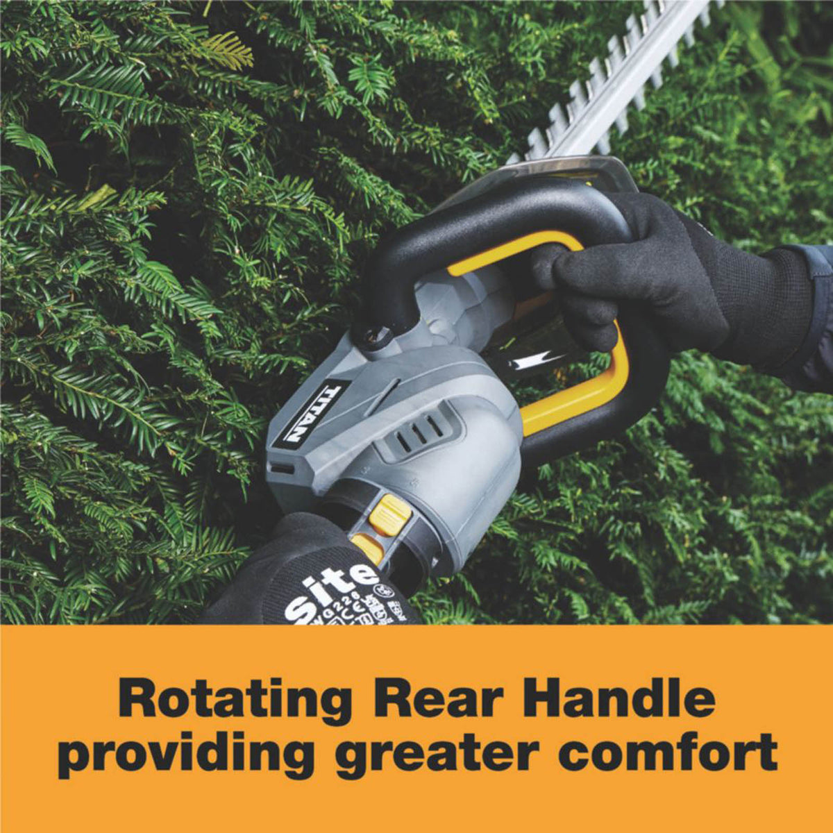 Titan TTT1210GHT 65cm 36V 1 x 4.0Ah Li-Ion TXP Brushless Cordless Hedge Trimmer - Image 5