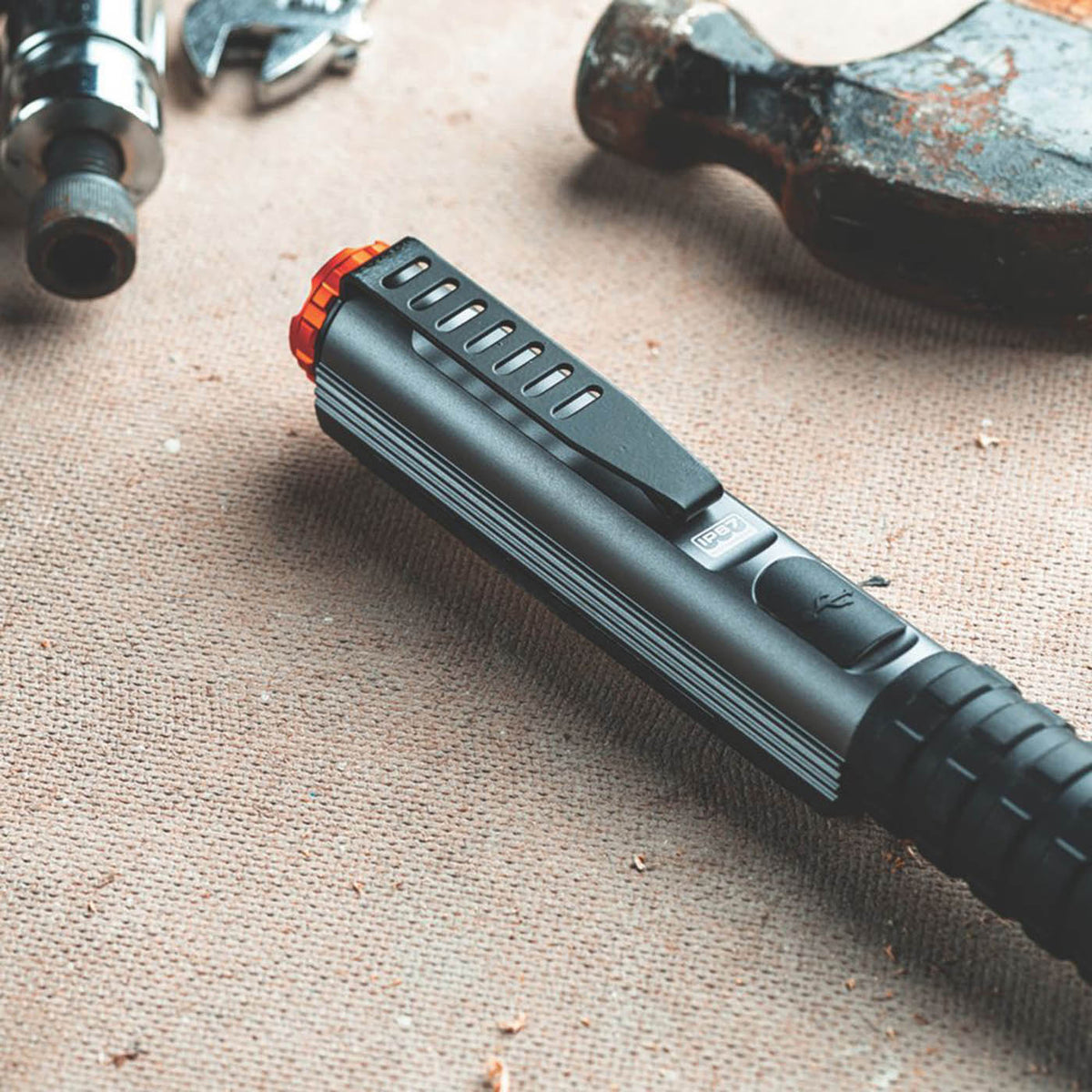 Nebo LED Work Torch Flashlight Grey 600lm Rechargeable Magnetic Base Compact - Image 6
