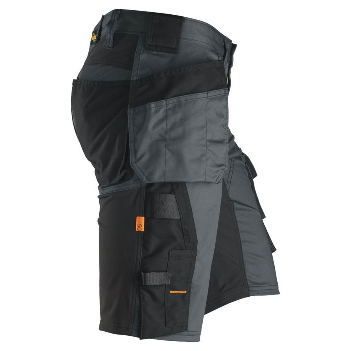 Snickers Work Shorts Mens Grey Black Stretch Breathable Multi Pockets Cargo 38W - Image 4
