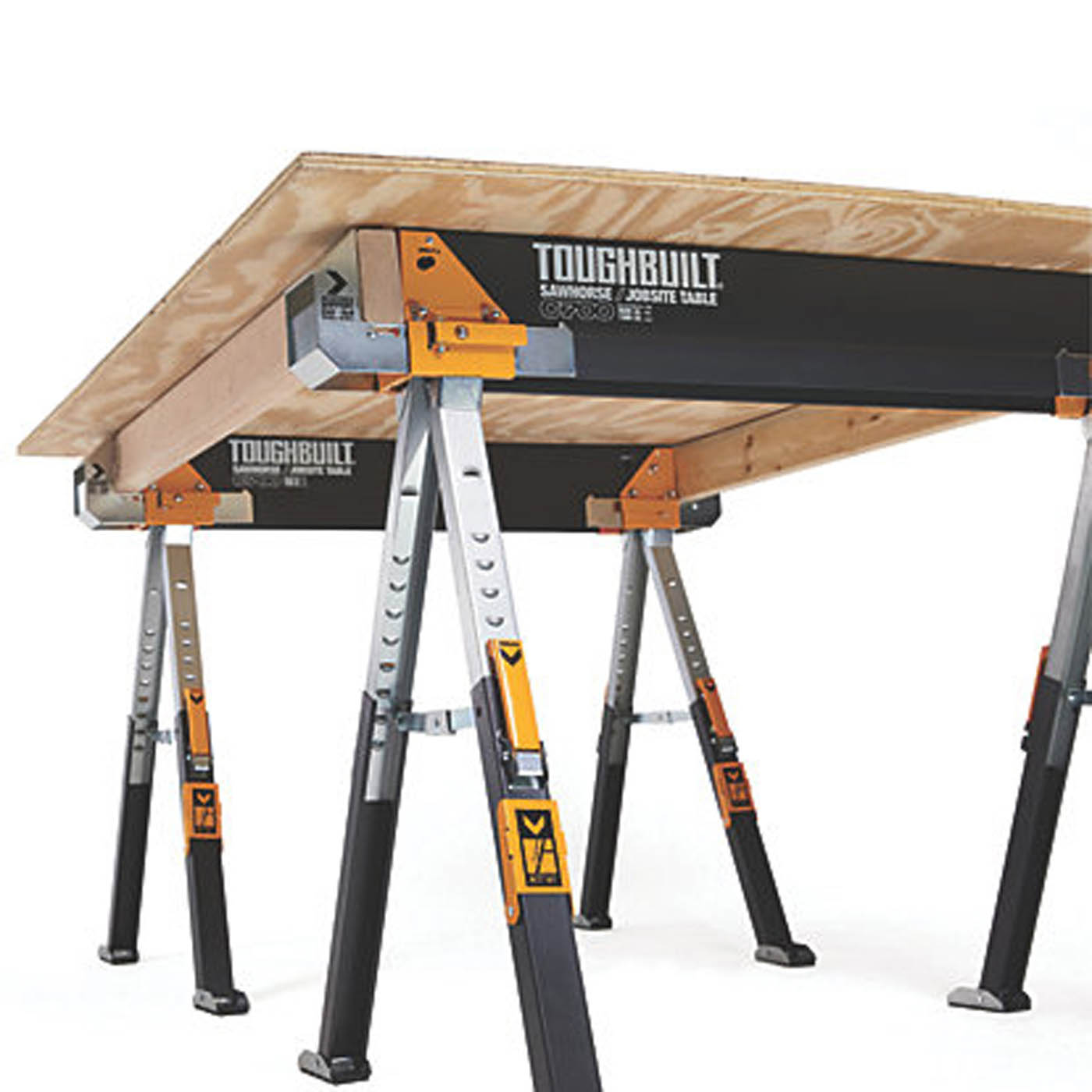 Toughbuilt Sawhorse TB-C700-2 Heavy Duty Portable Workstation 900mm Pair - Image 4