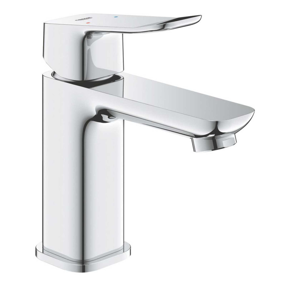 Grohe Dice Chrome 185mm Standard Lever Mono Basin Mixer Tap With Clicker Waste - Image 1