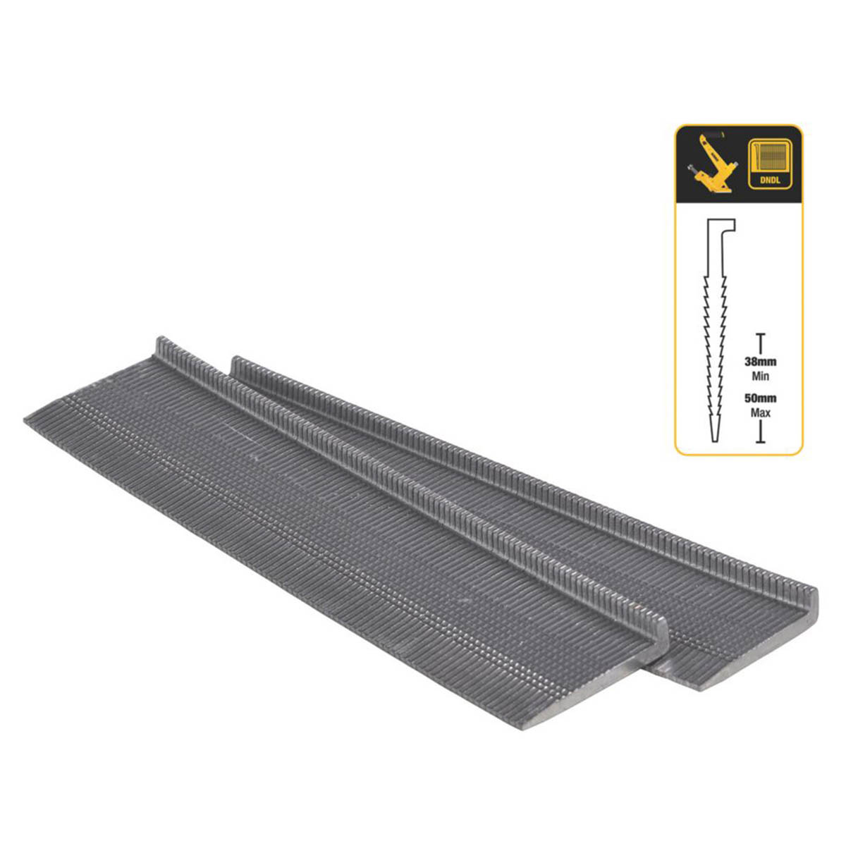 DeWalt Galvanised L-Shaped Flooring Cleats x 38mm 1000 Pack - Image 2