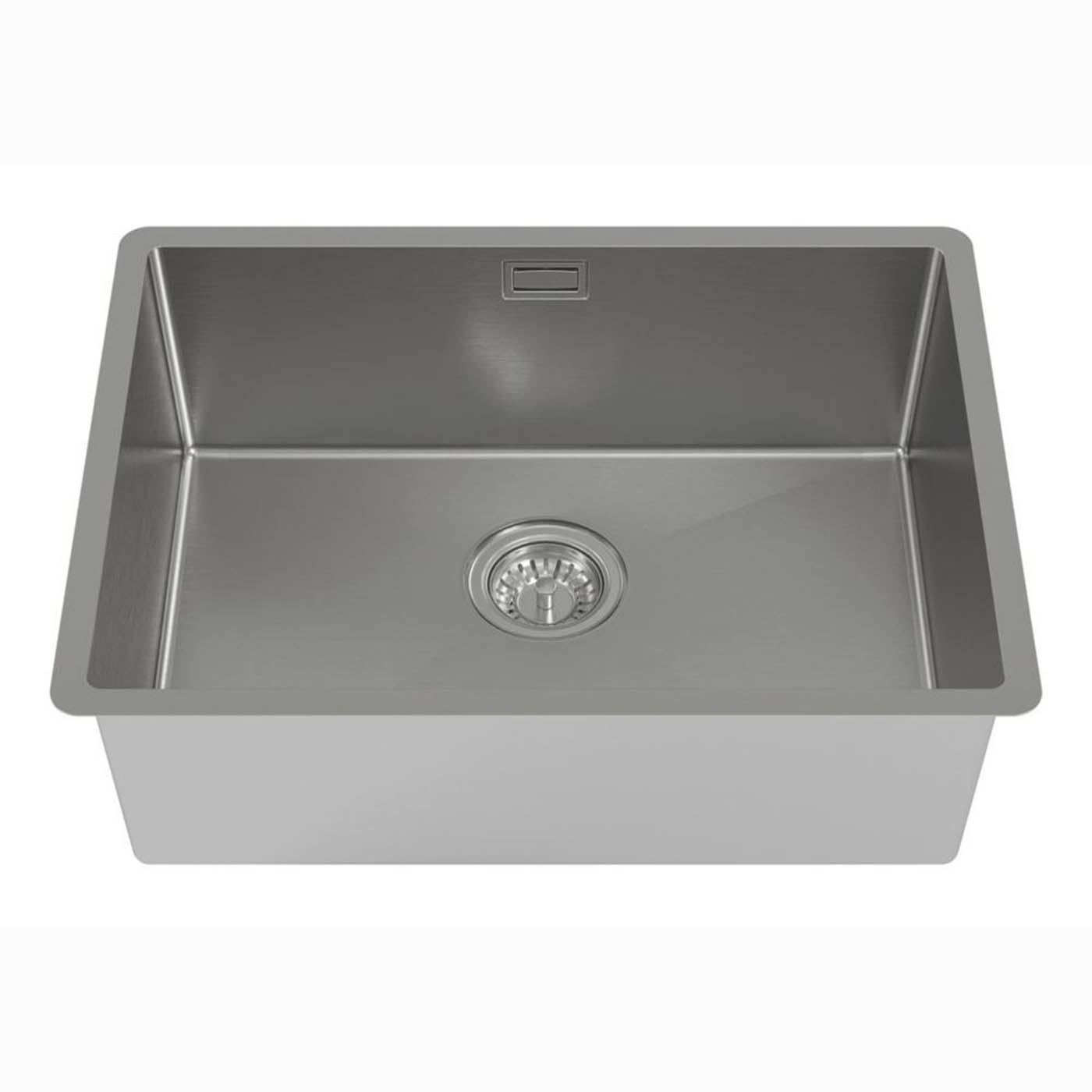 Carysil Kitchen Sink 1 Bowl Stainless Steel Rectangular Waste Modern 59x44cm - Image 3