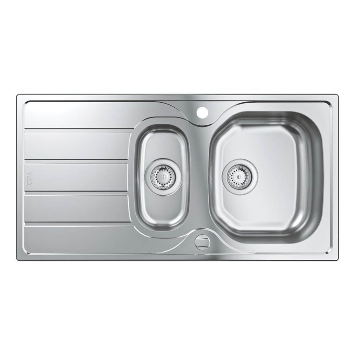 Grohe Kitchen Sink K200 1.5 Bowl Stainless Steel Reversible Drainer 965 x 500mm - Image 1