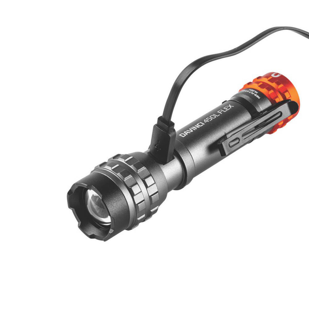 Nebo LED Work Torch Black 450lm Rechargeable Magnetic Base Aluminium Compact - Image 3