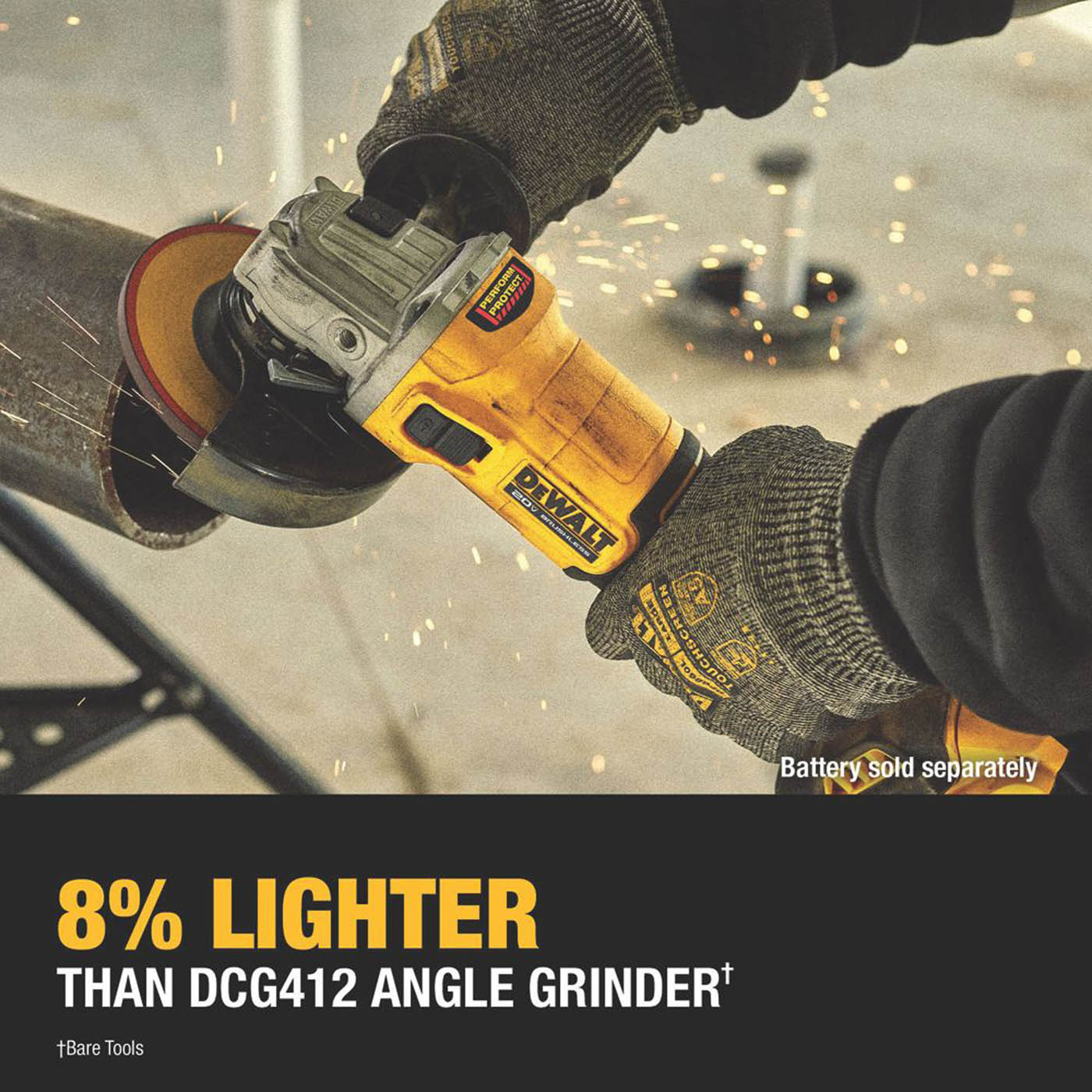 DeWalt Angle Grinder Cordless 18V 5.0Ah Li-Ion DCG407P1T-GB 125mm Brushless - Image 3