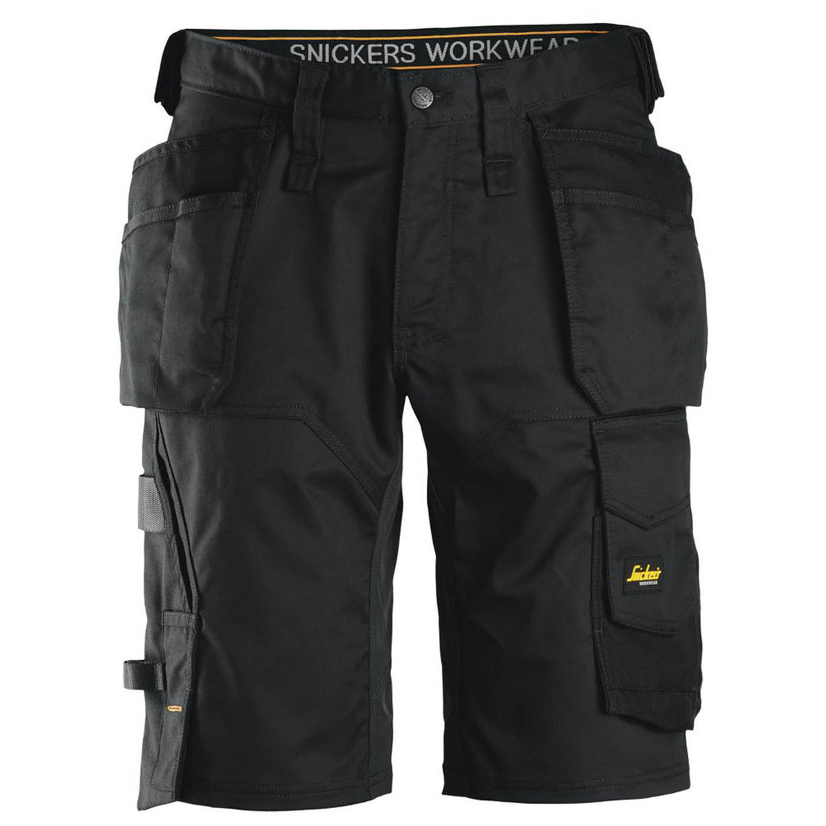 Snickers Work Shorts Stretch Black Multi Pocket Loose Fit 31W 6151 - Image 1