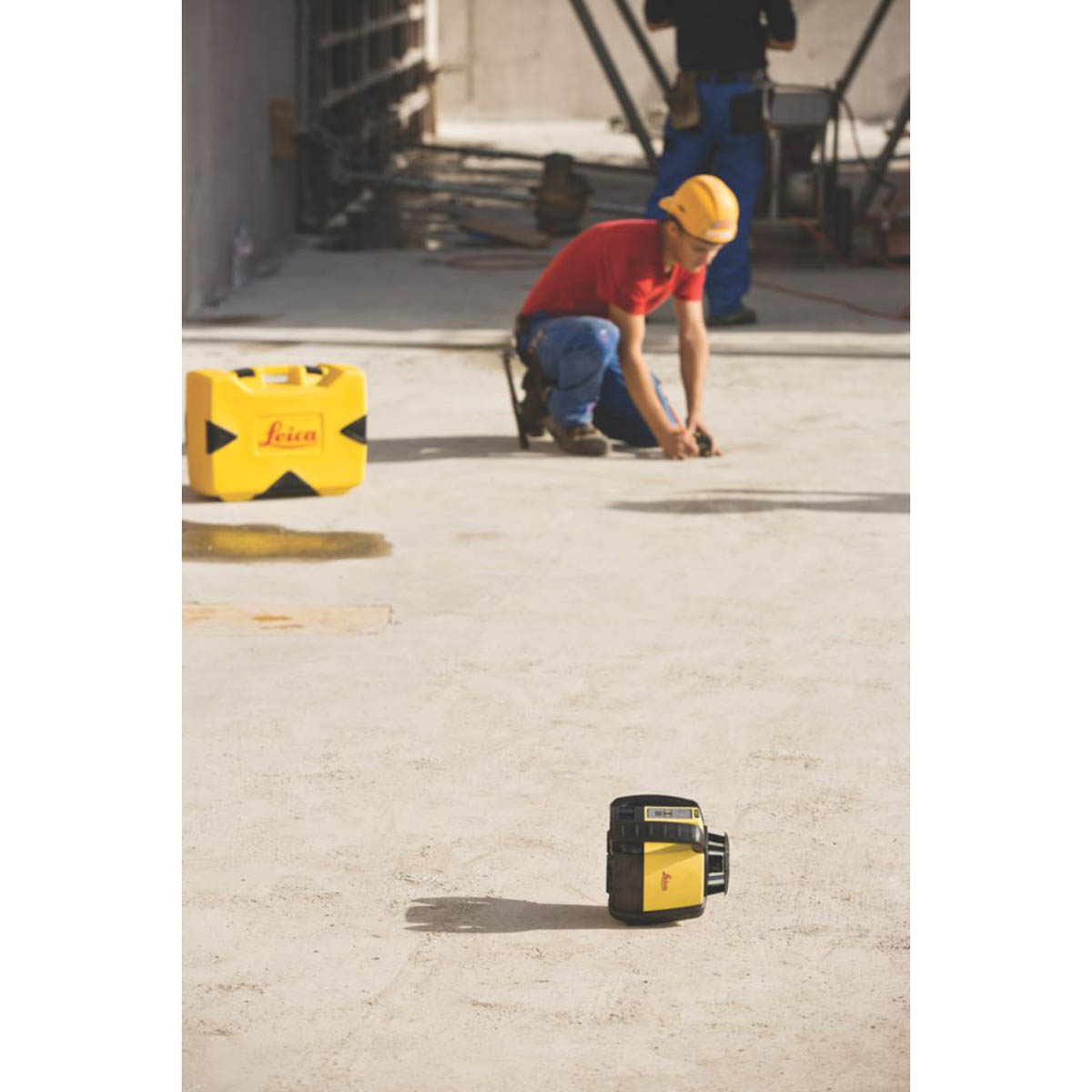Leica Rotary Laser Receiver Horizontal Red Self Levelling Indoor Outdoor - Image 6