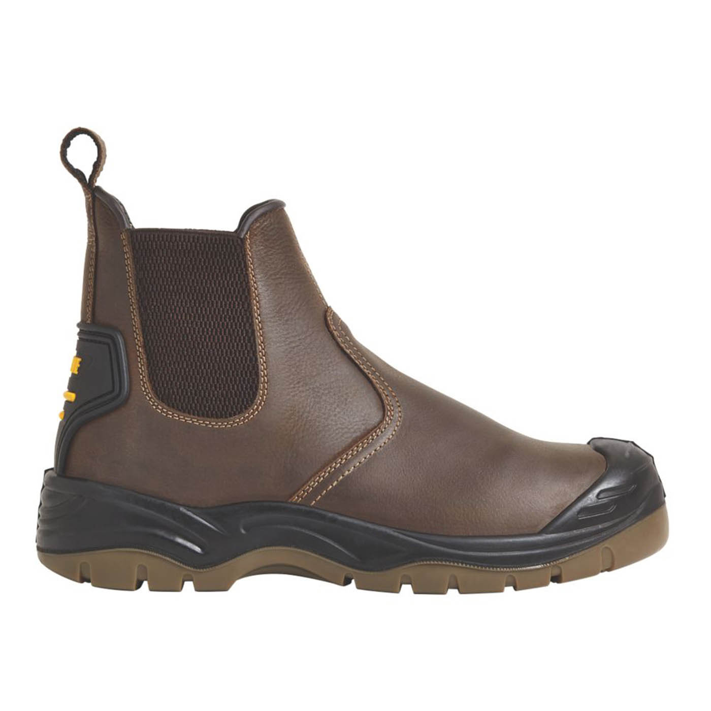Apache AP715SM Size 11 Brown Water-Resistant Steel Toe Cap Safety Dealer Boots - Image 2