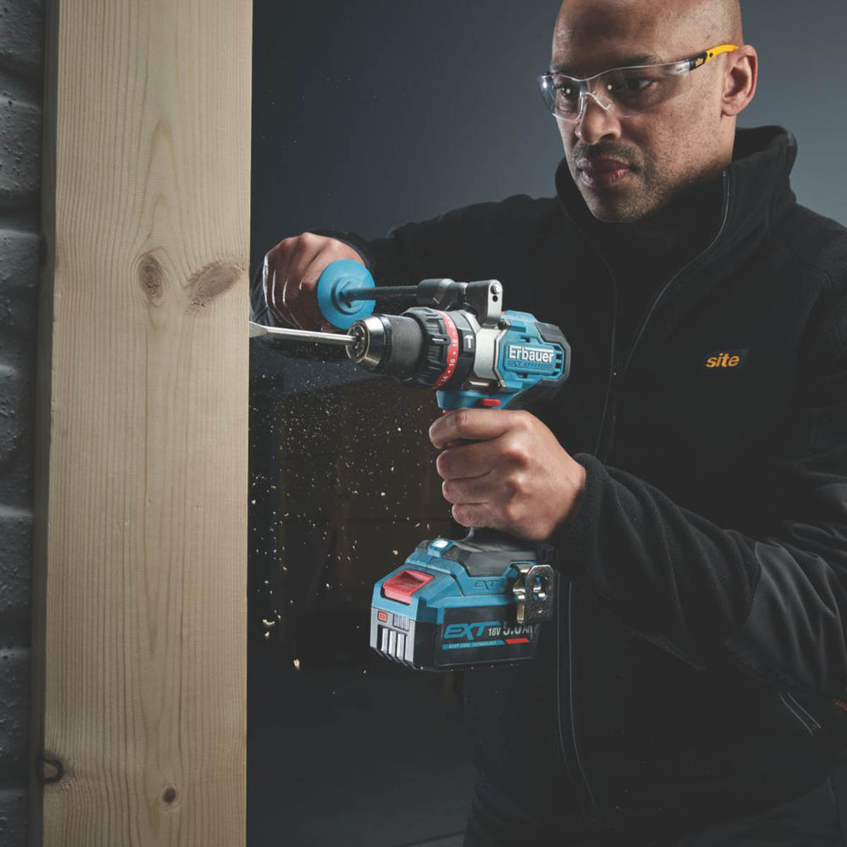 Erbauer Combi Drill Cordless 18V Li-Ion ERI1107COM Compact Brushless Body Only - Image 6
