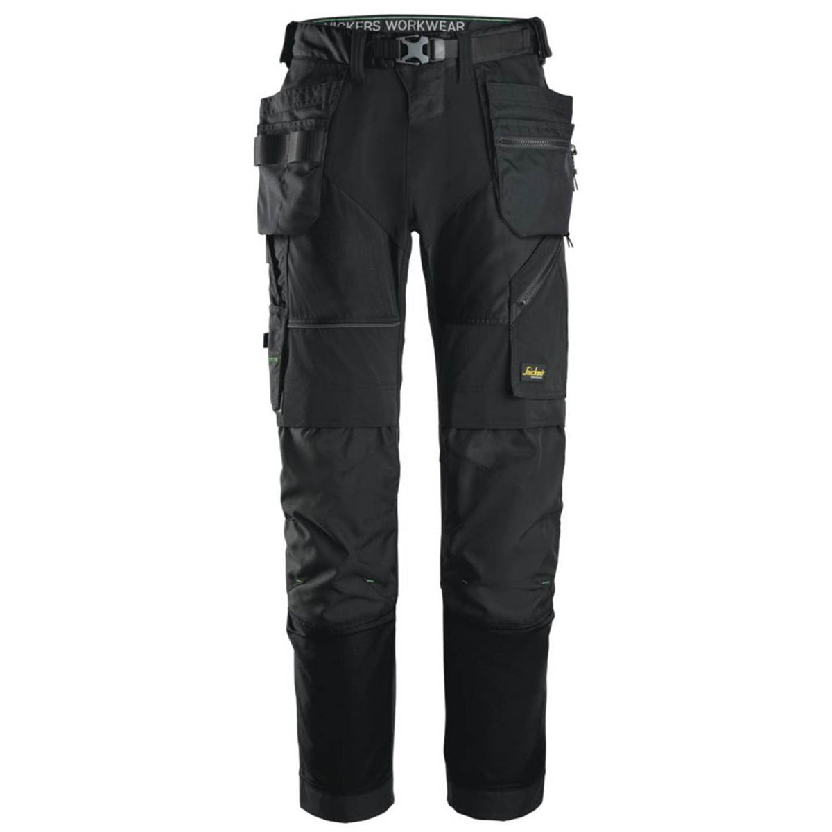 Snickers Work Trousers Mens Regular Fit Black Stretch Multi Pockets 38W 32L - Image 1