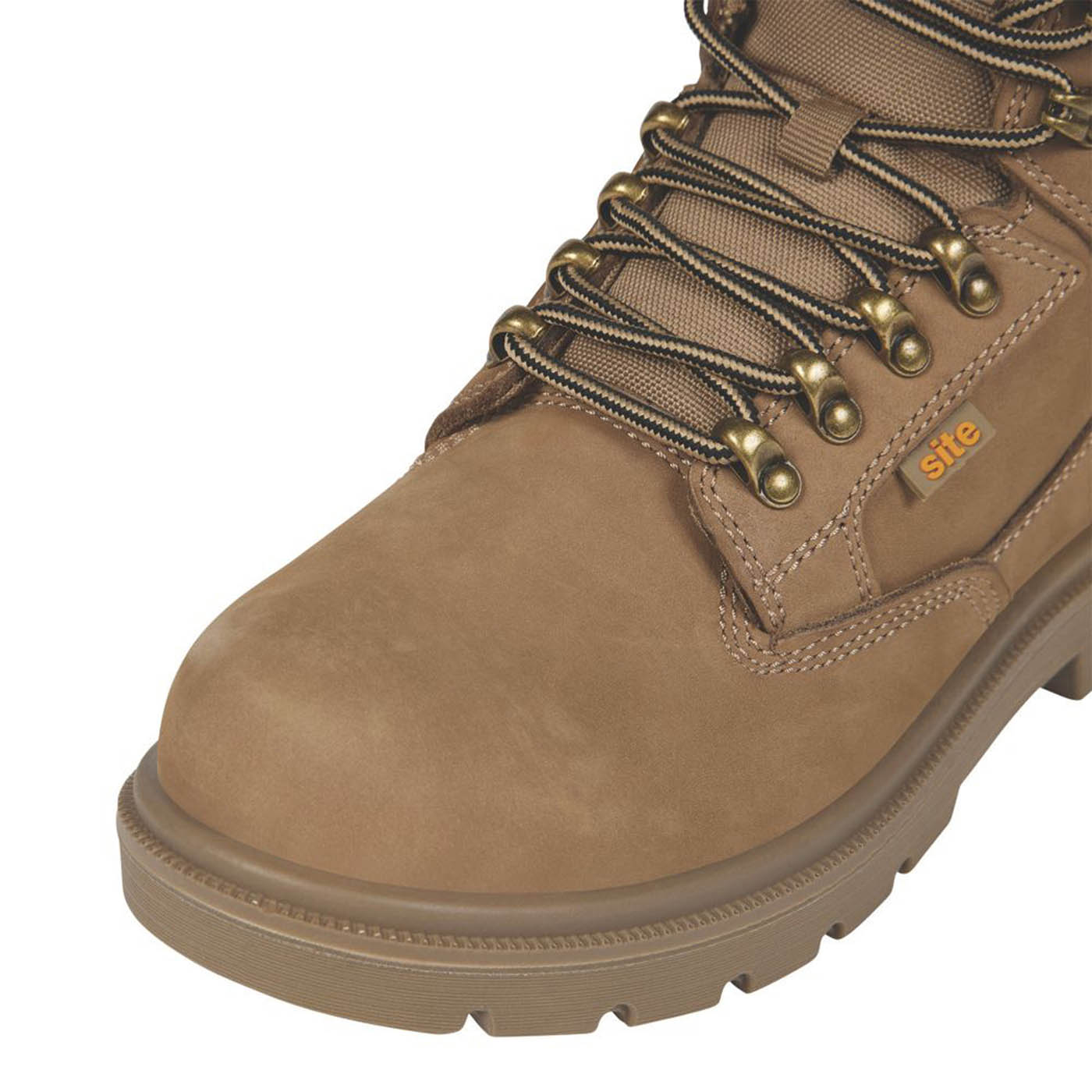 Site Womens Safety Boots Nubuck Leather Stone Steel Toe Cap Wide Fit Size 3 - Image 4