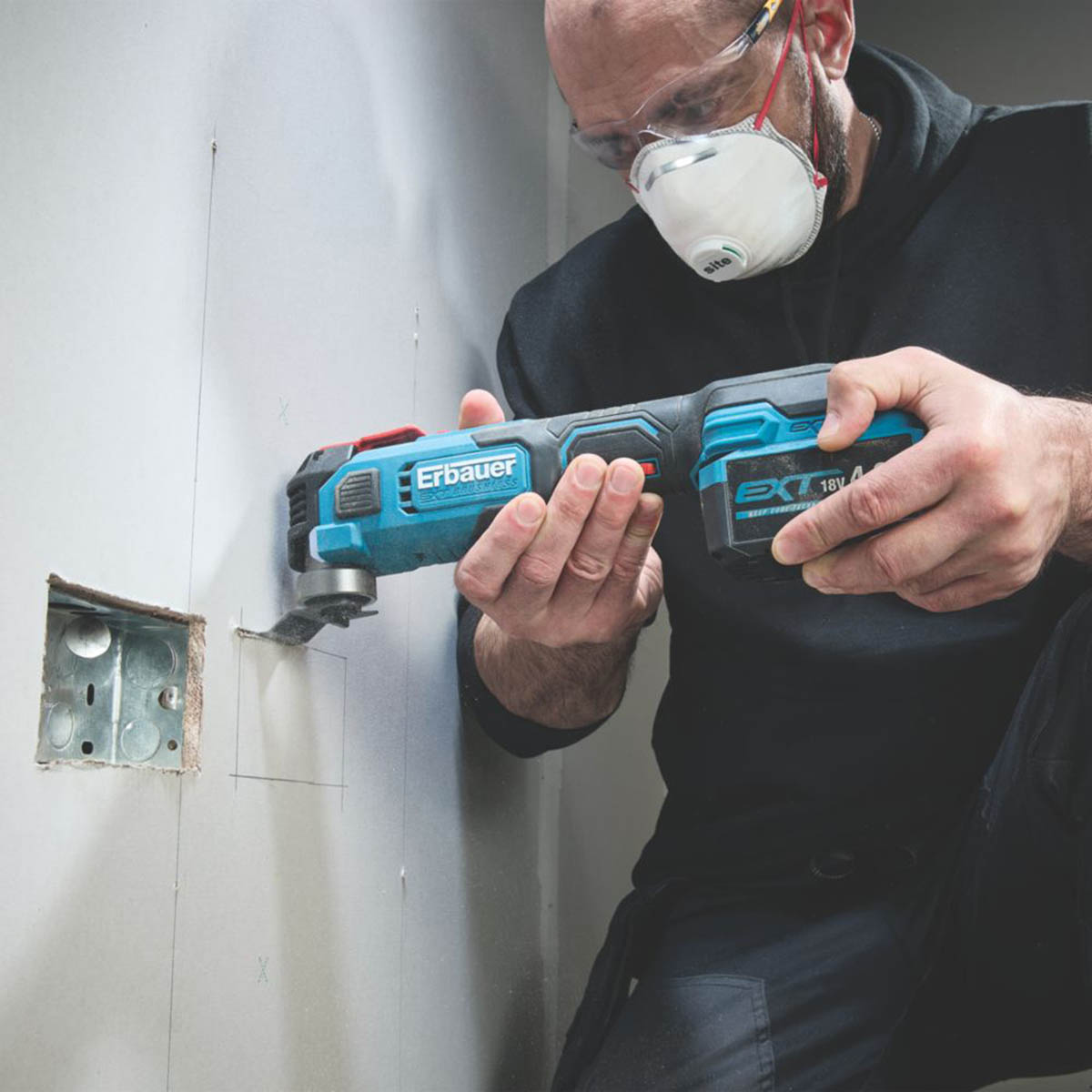 Erbauer Multi-Tool Cordless ERI1080MLT Brushless 18V Li-Ion EXT - Body Only - Image 6
