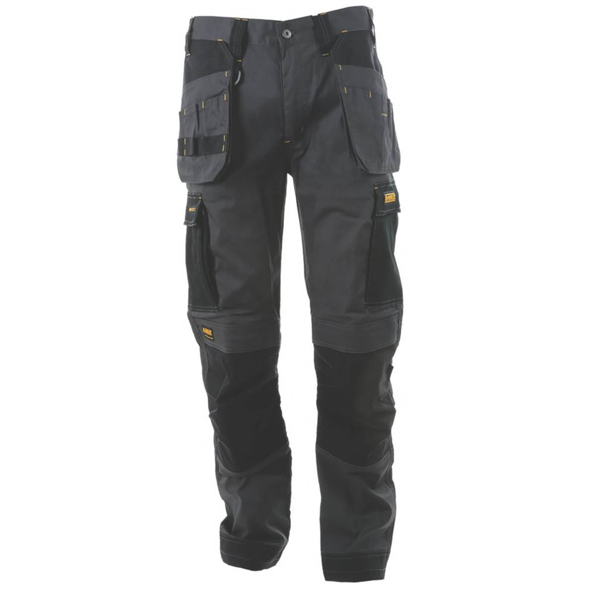DeWalt Work Trousers Mens Slim Fit Grey Multi Pocket Cargo Stretch 32"W 31"L - Image 1